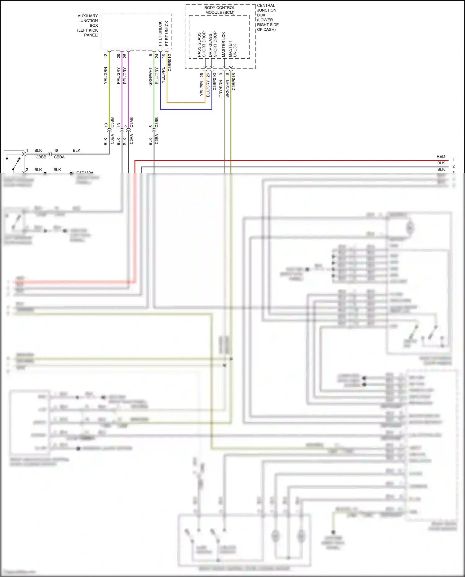Jaguar F-type I (2013-2017) deployed wiring diagram  (2 of 2)