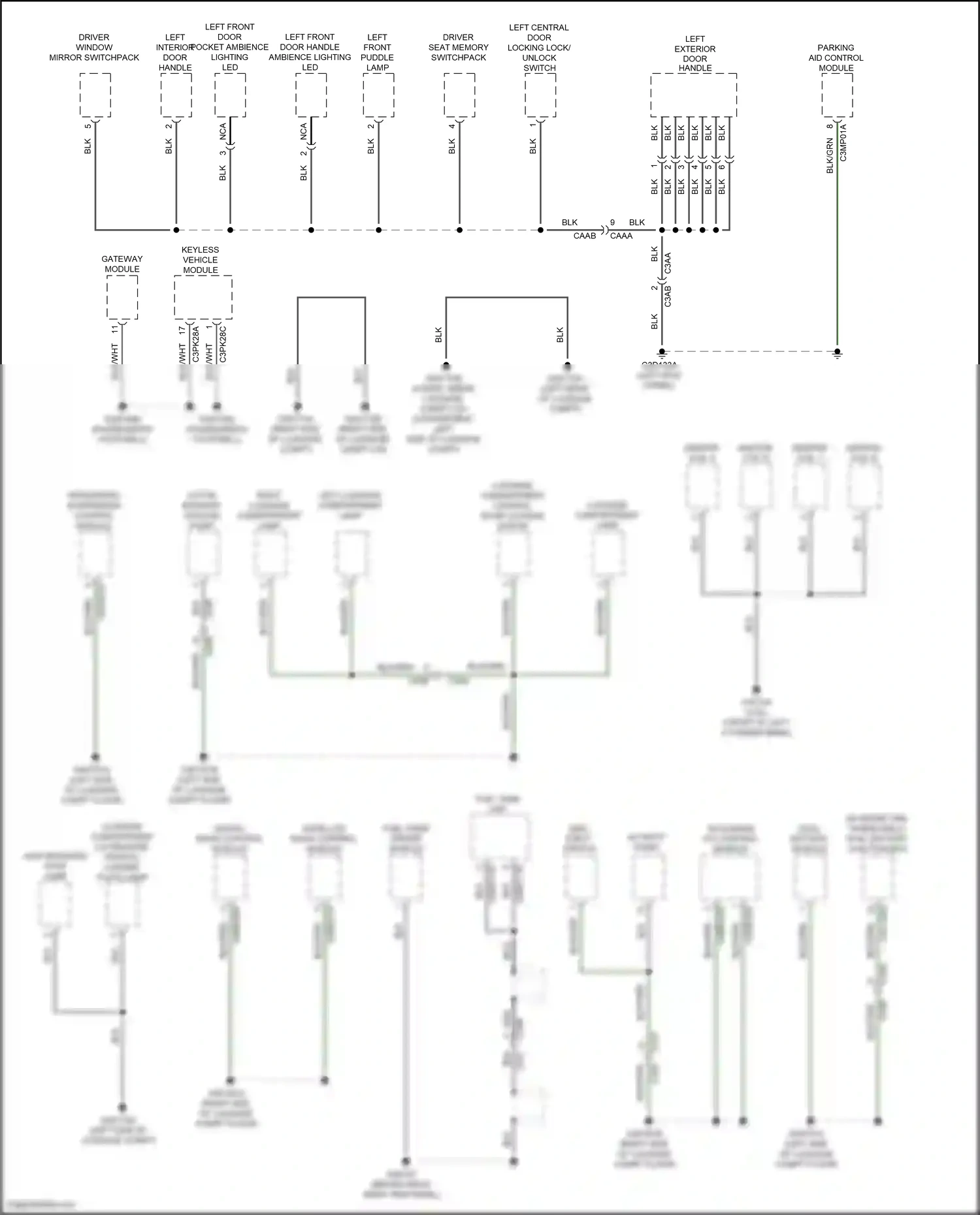 Jaguar F-type I (2013-2017) disc eject switch wiring diagram  (1 of 3)