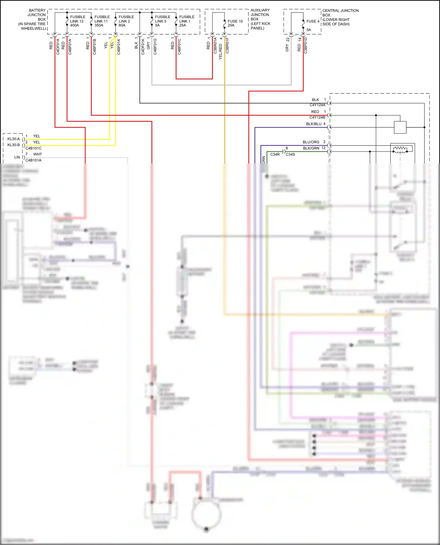 Jaguar F-type I (2013-2017) gateway module wiring diagram  (2 of 5)