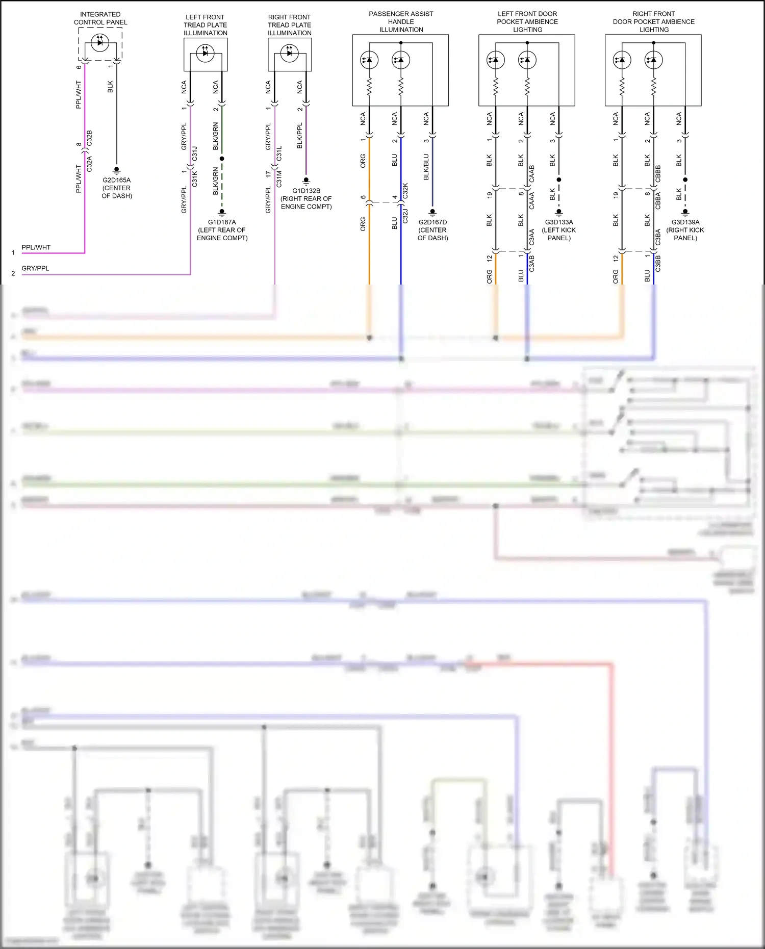 Jaguar F-type I (2013-2017) main wiring diagram  (4 of 4)