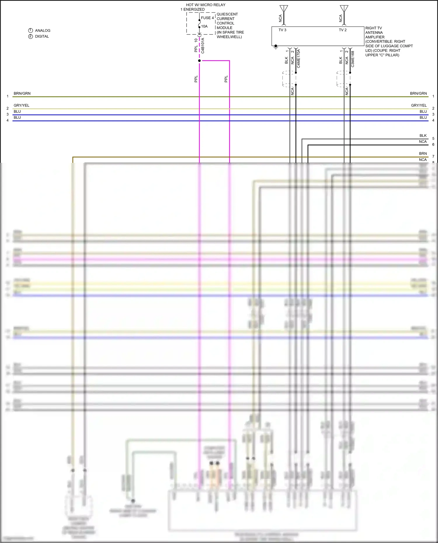 Jaguar F-type I (2013-2017) quiescent current control module wiring diagram  (7 of 14)