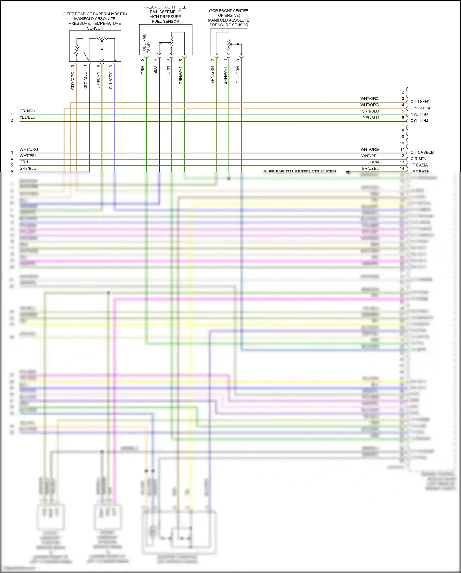 Jaguar F-type I (2013-2017) vref wiring diagram  (2 of 4)