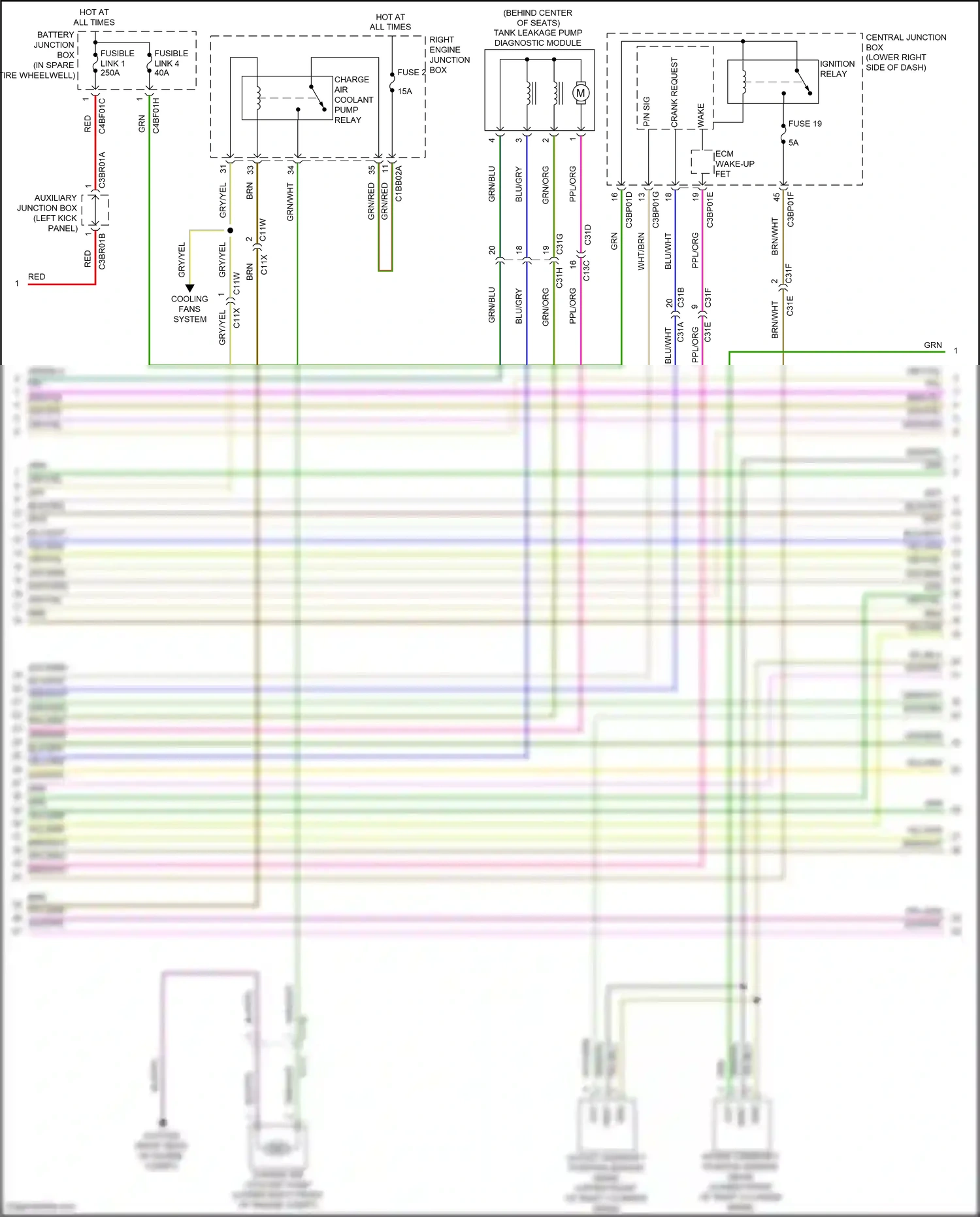 Jaguar F-type I (2013-2017) vref wiring diagram  (3 of 4)