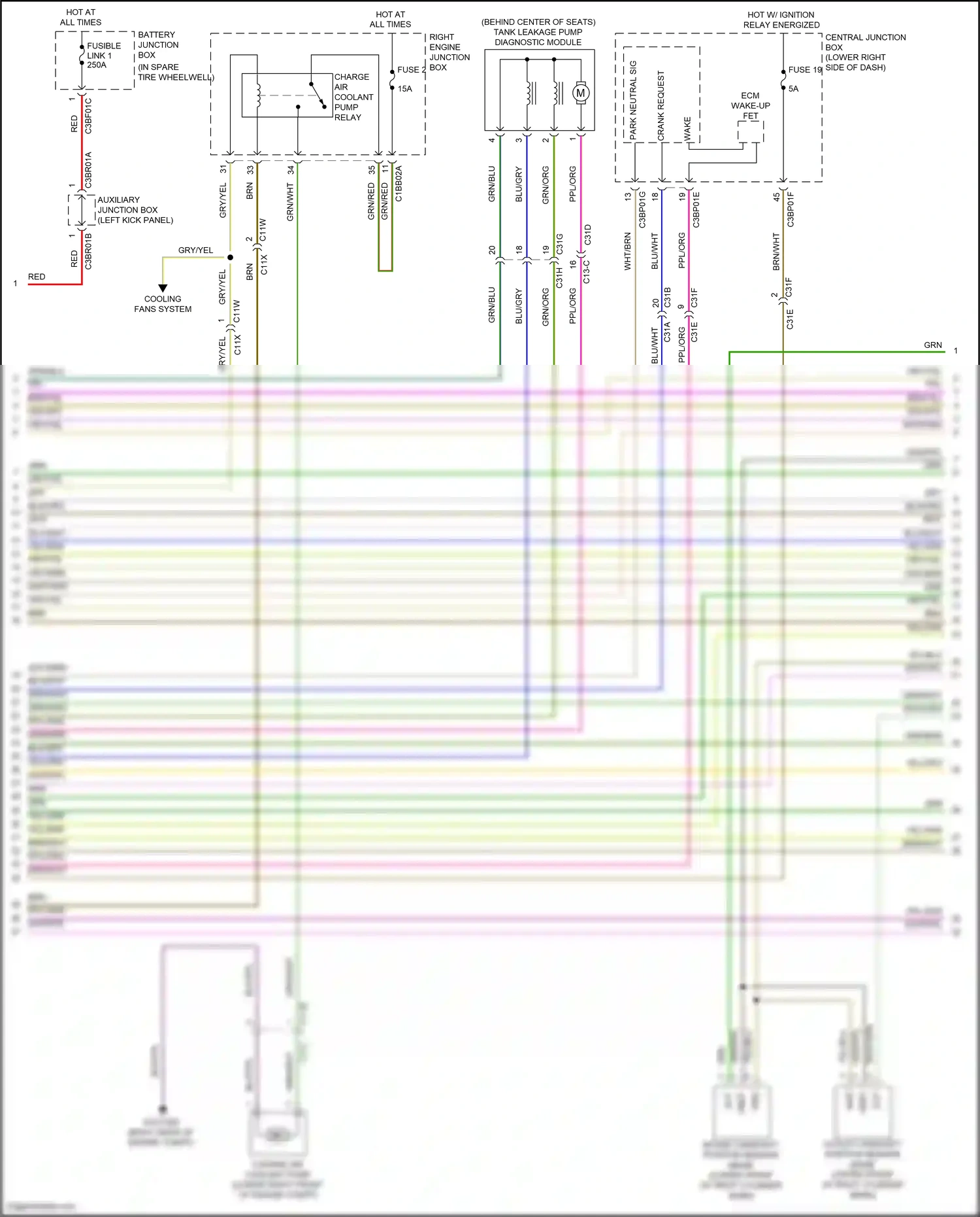 Jaguar F-type I (2013-2017) vref wiring diagram  (1 of 4)