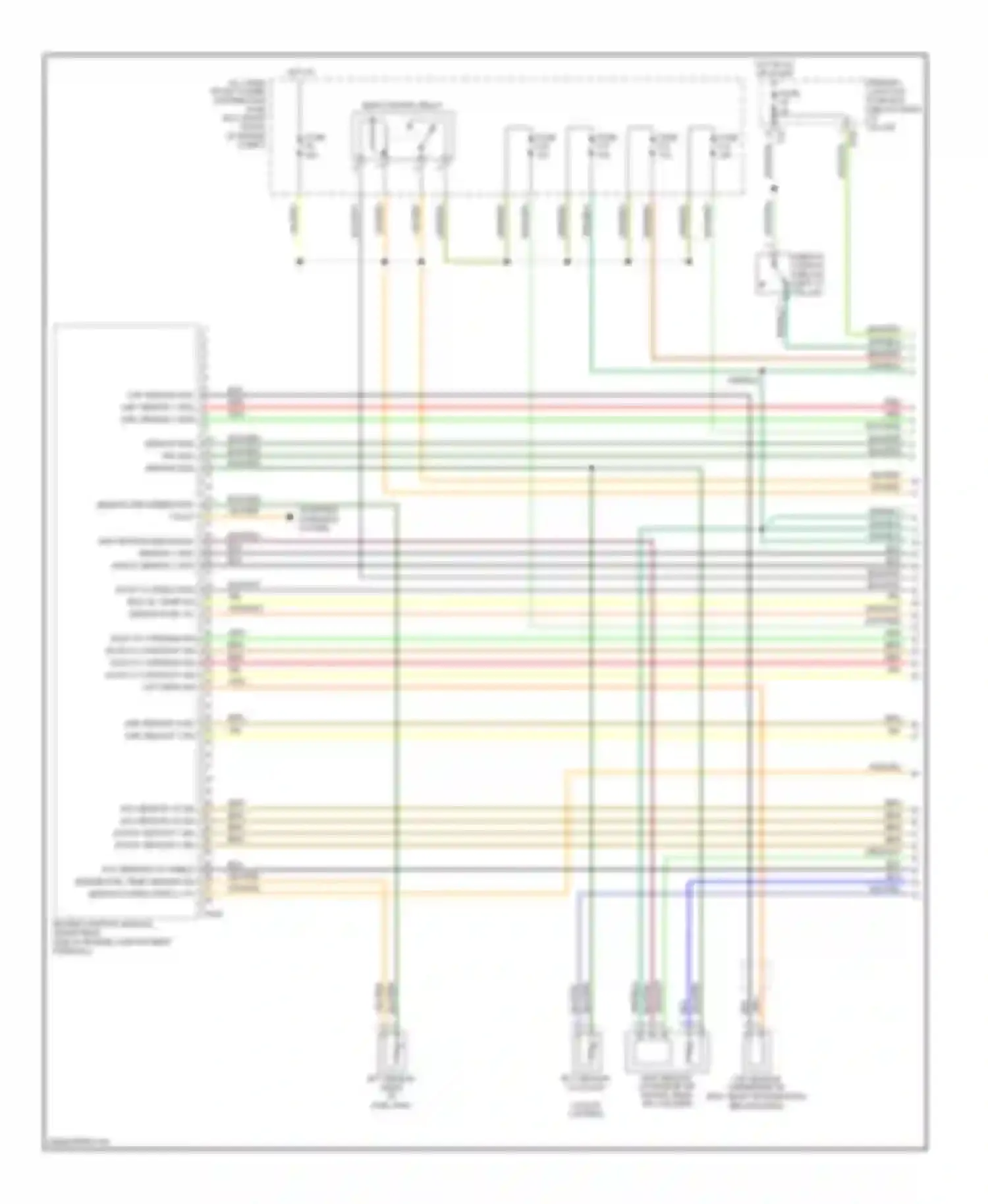 S-type Jaguar I facelift (2004-2008): Wiring diagram engine performance 4.2l (1 of 5)