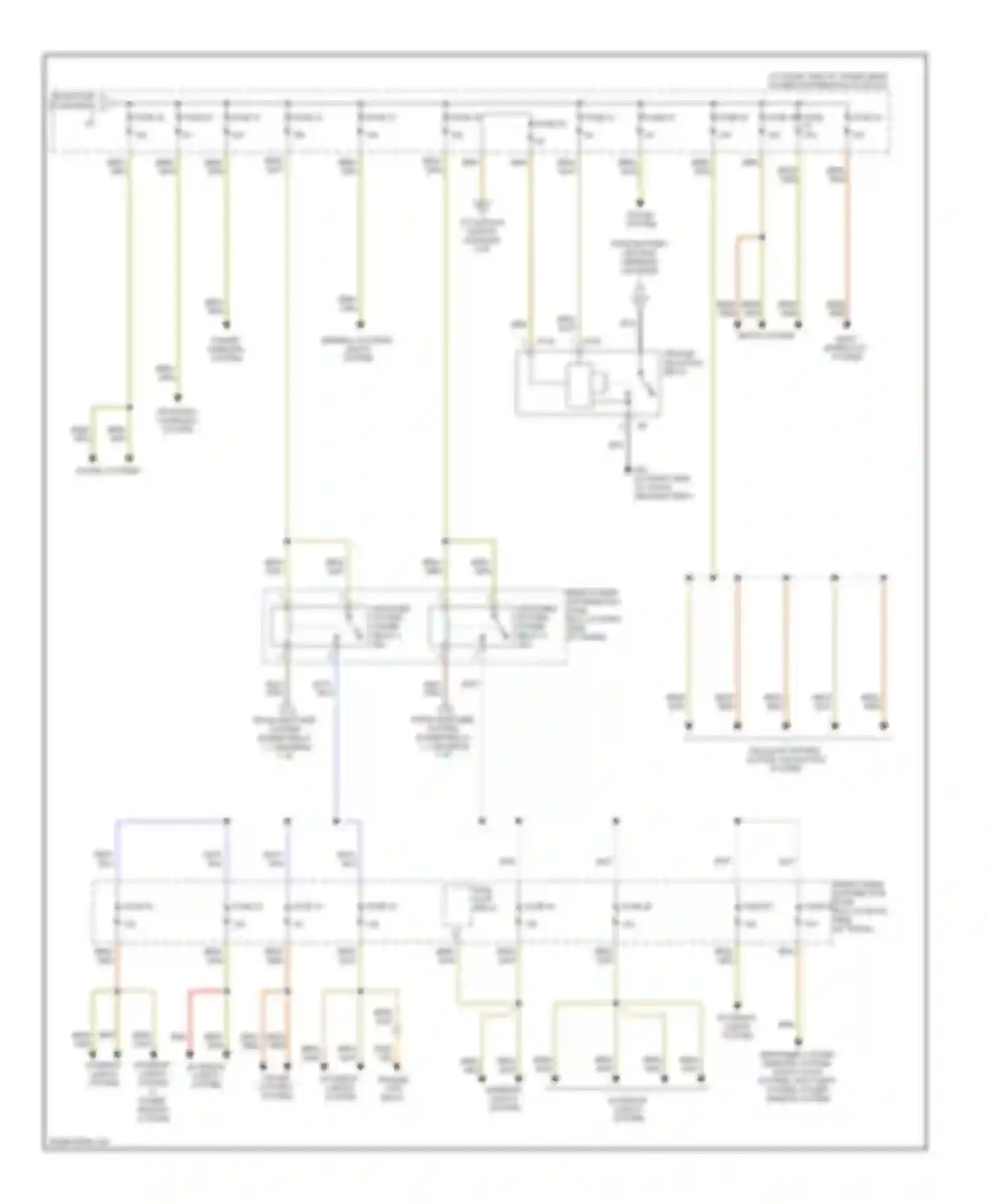 S-type Jaguar I facelift (2004-2008): Power distribution circuit (3 of 6)