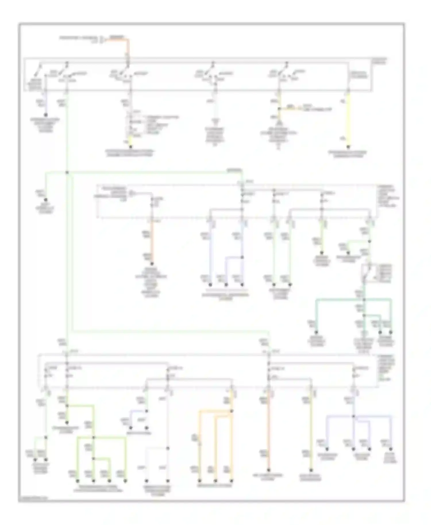 S-type Jaguar I facelift (2004-2008): Power distribution circuit (4 of 6)