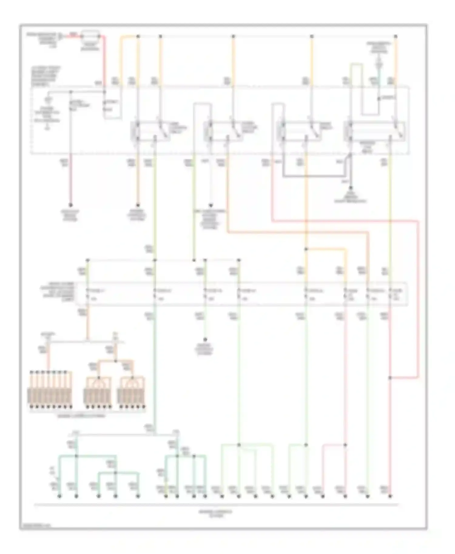S-type Jaguar I facelift (2004-2008): Power distribution circuit (5 of 6)