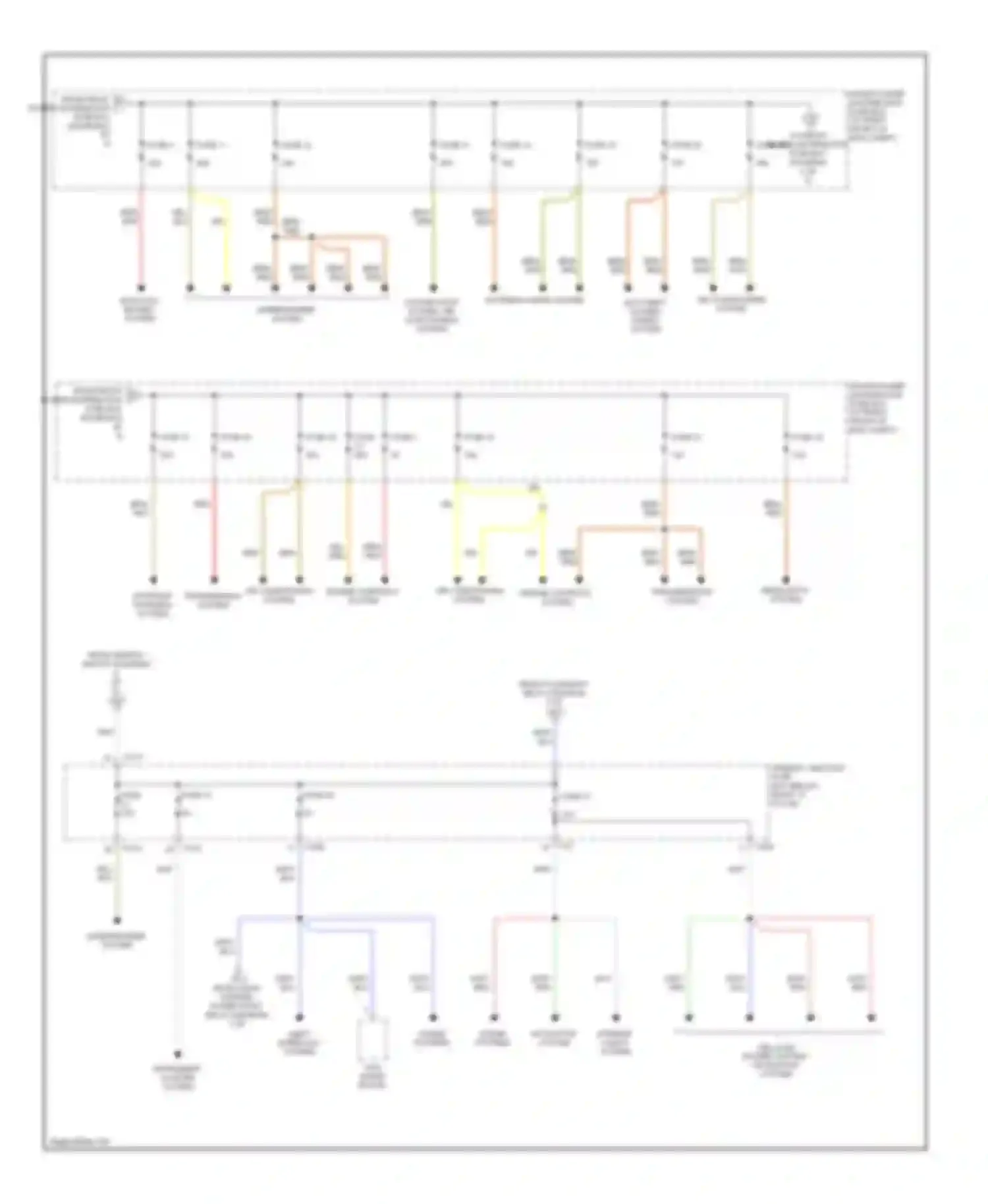 S-type Jaguar I facelift (2004-2008): Power distribution circuit (6 of 6)