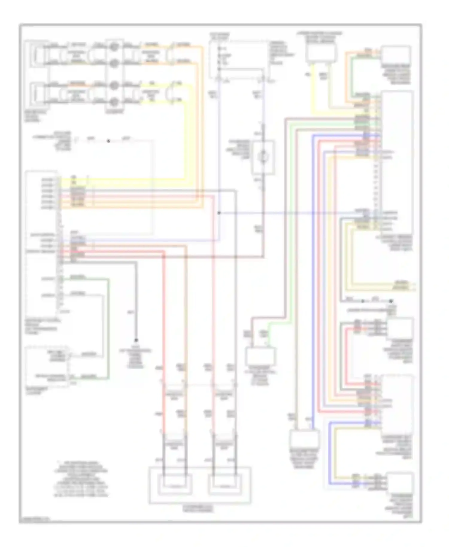 S-type Jaguar I facelift (2004-2008): Supplemental restraints circuit (1 of 2)