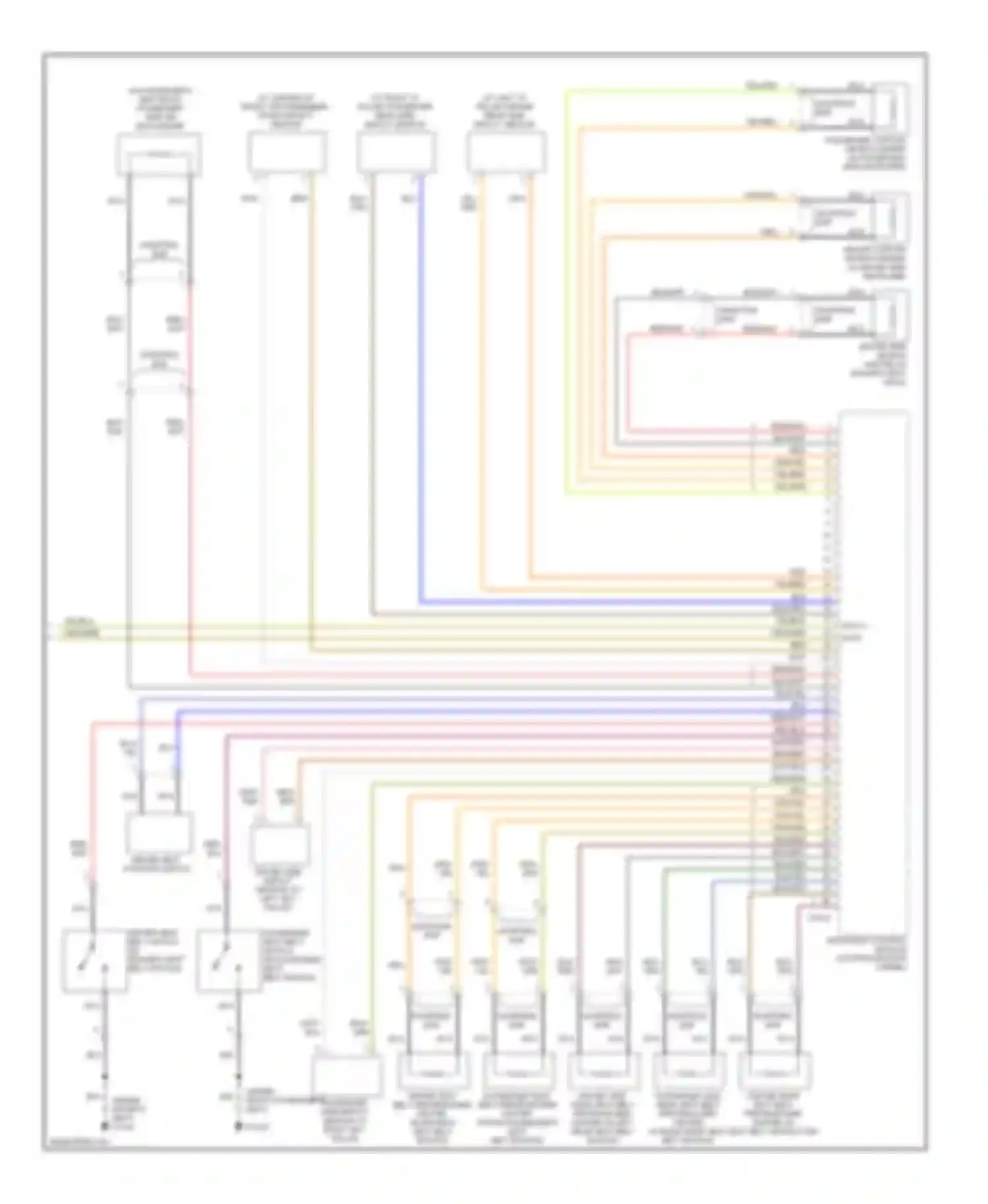 S-type Jaguar I facelift (2004-2008): Supplemental restraints circuit (2 of 2)