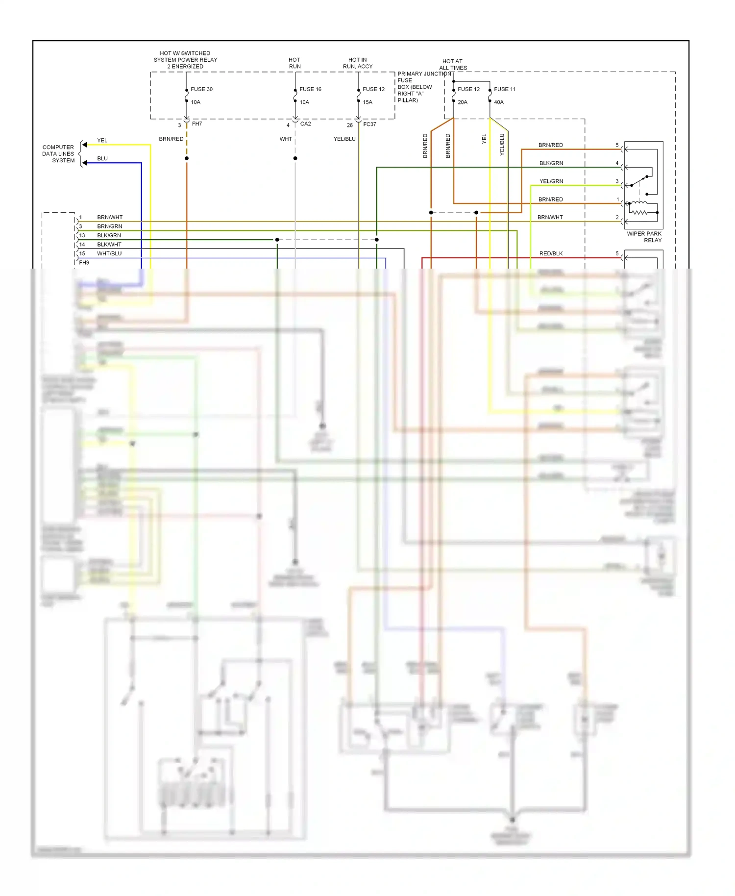 Jaguar S-type I facelift (2004-2008) computer data lines system wiring diagram  (48 of 48)