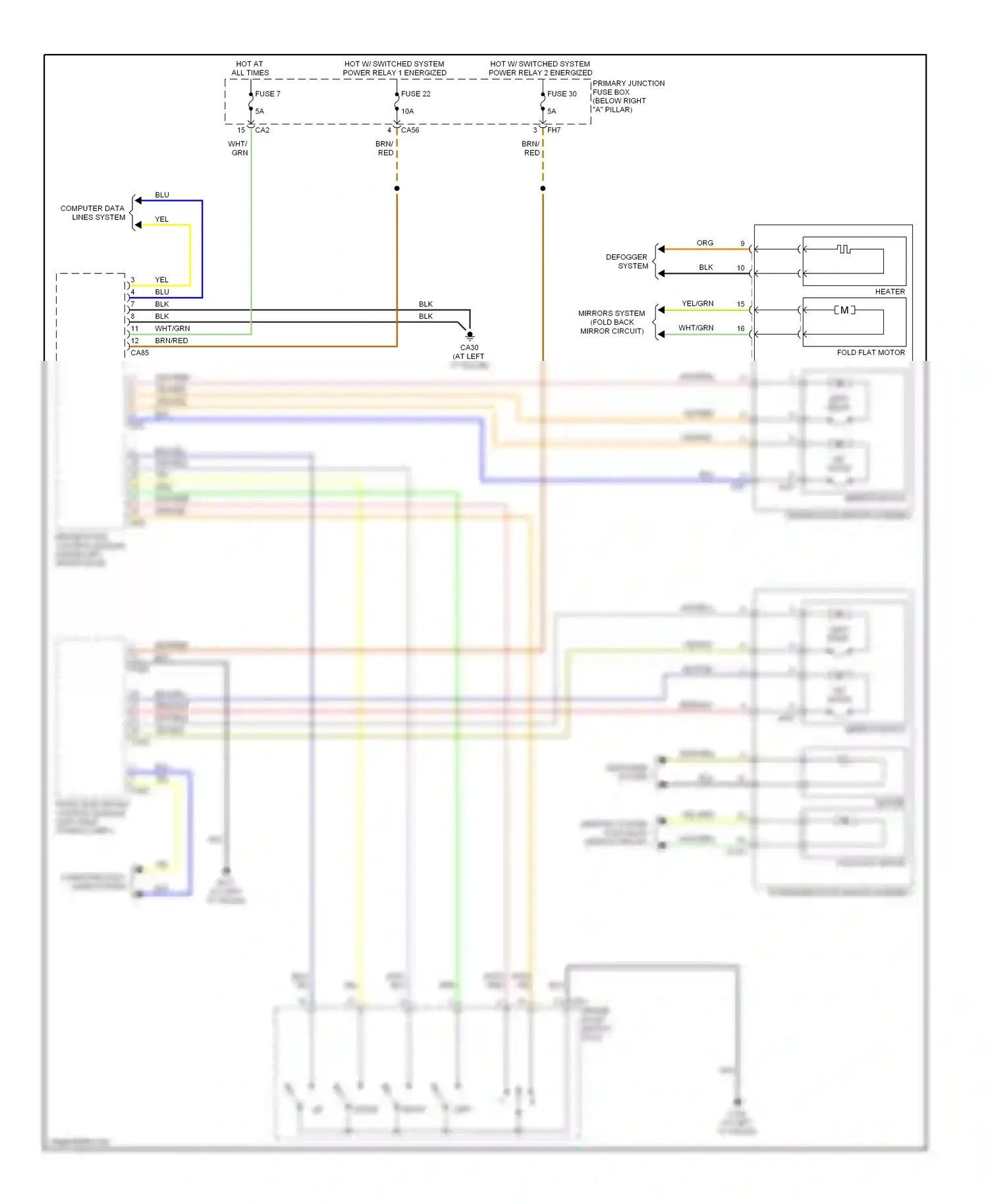 Jaguar S-type I facelift (2004-2008) computer data lines system wiring diagram  (36 of 48)