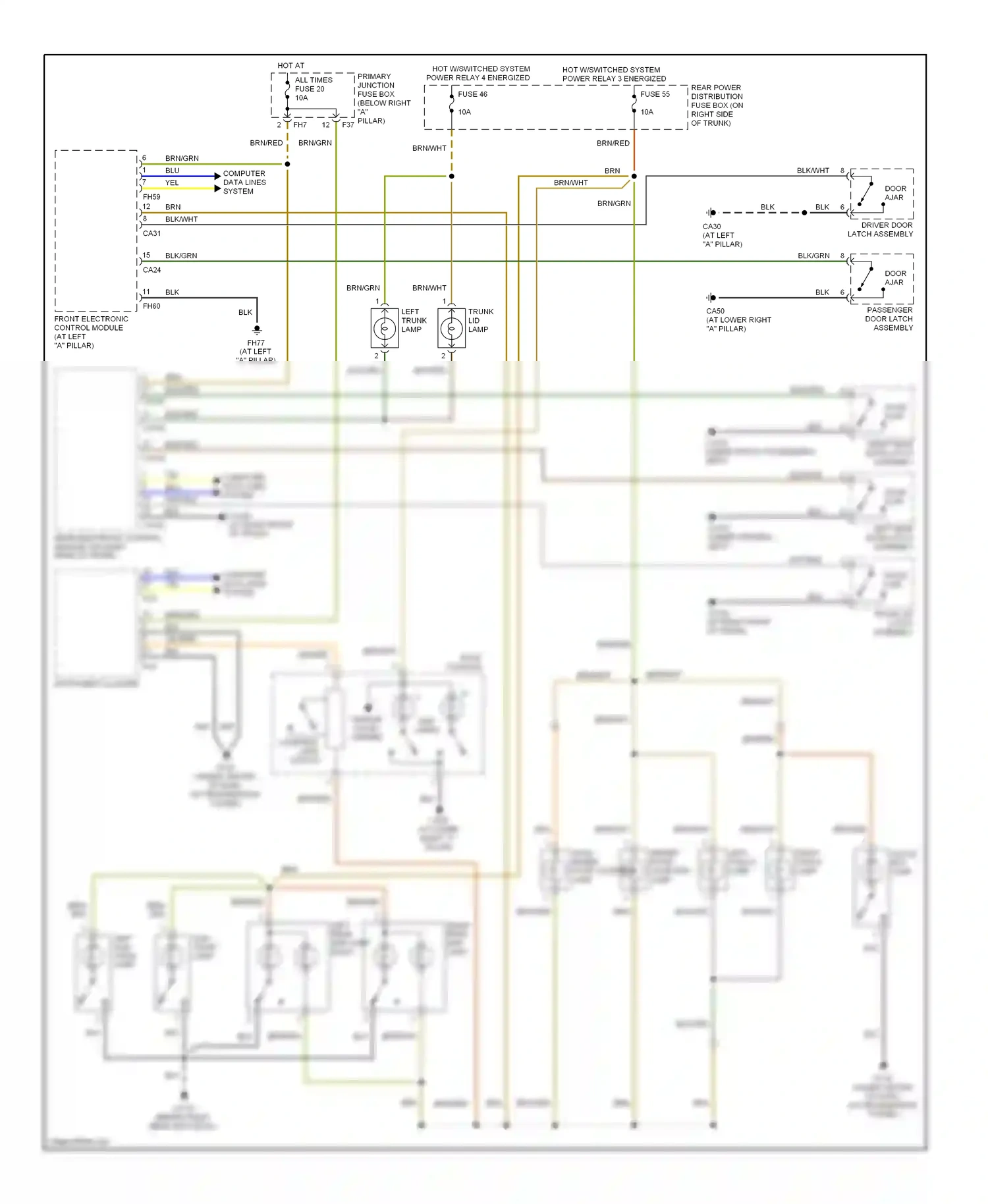 Jaguar S-type I facelift (2004-2008) computer data lines system wiring diagram  (21 of 48)