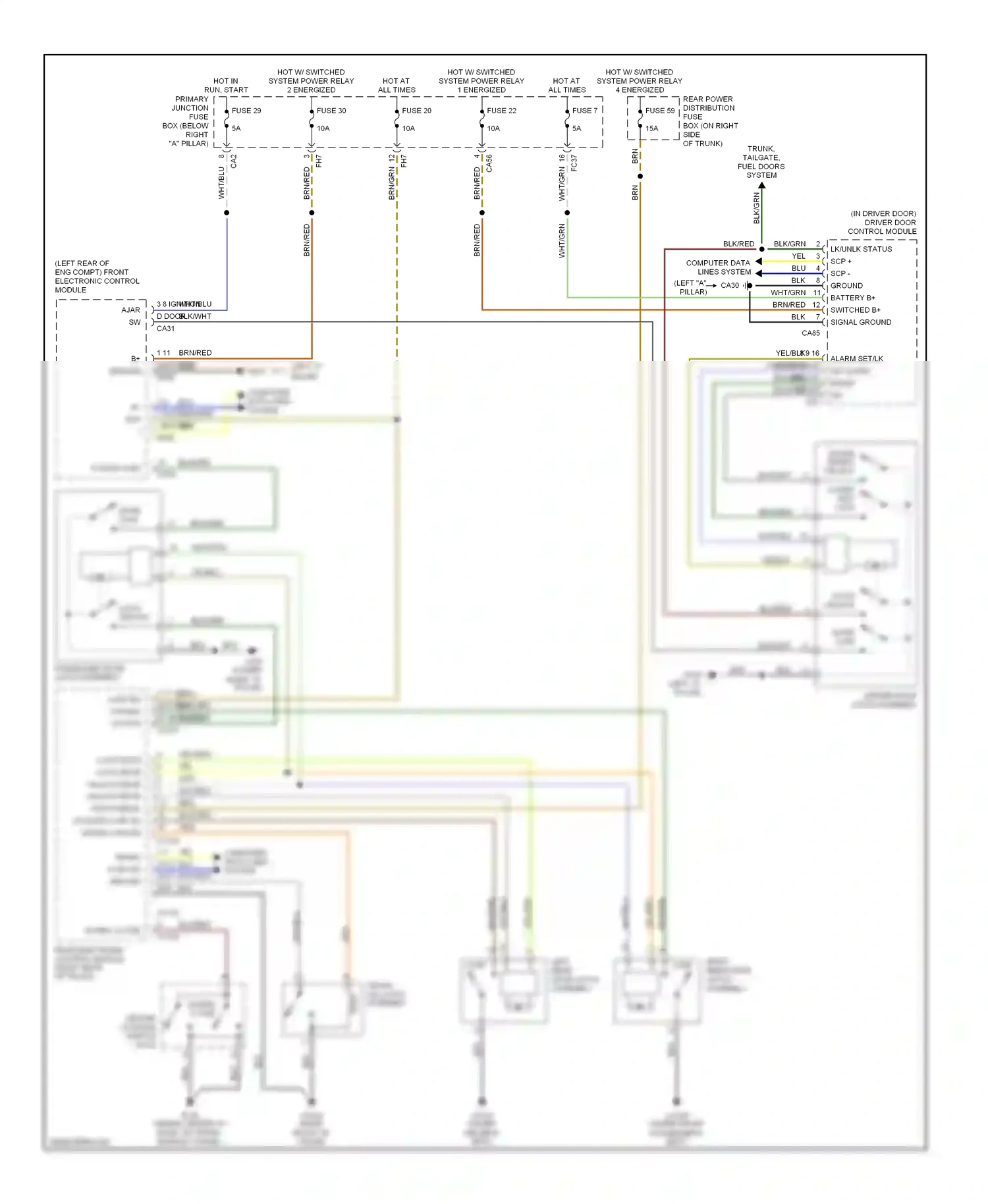 Jaguar S-type I facelift (2004-2008) computer data lines system wiring diagram  (35 of 48)