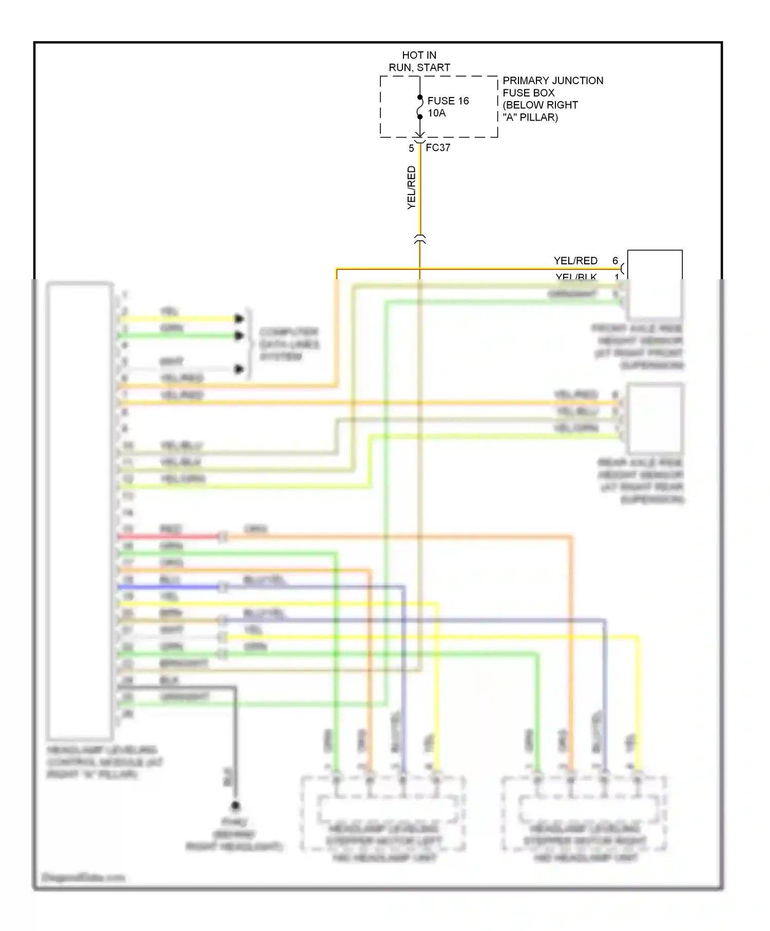 Jaguar S-type I facelift (2004-2008) computer data lines system wiring diagram  (19 of 48)