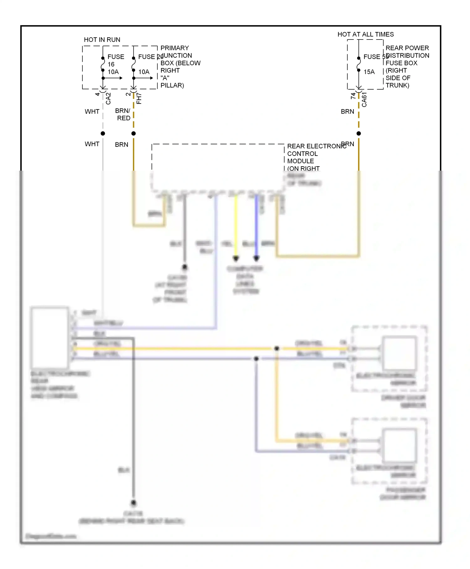 Jaguar S-type I facelift (2004-2008) computer data lines system wiring diagram  (32 of 48)