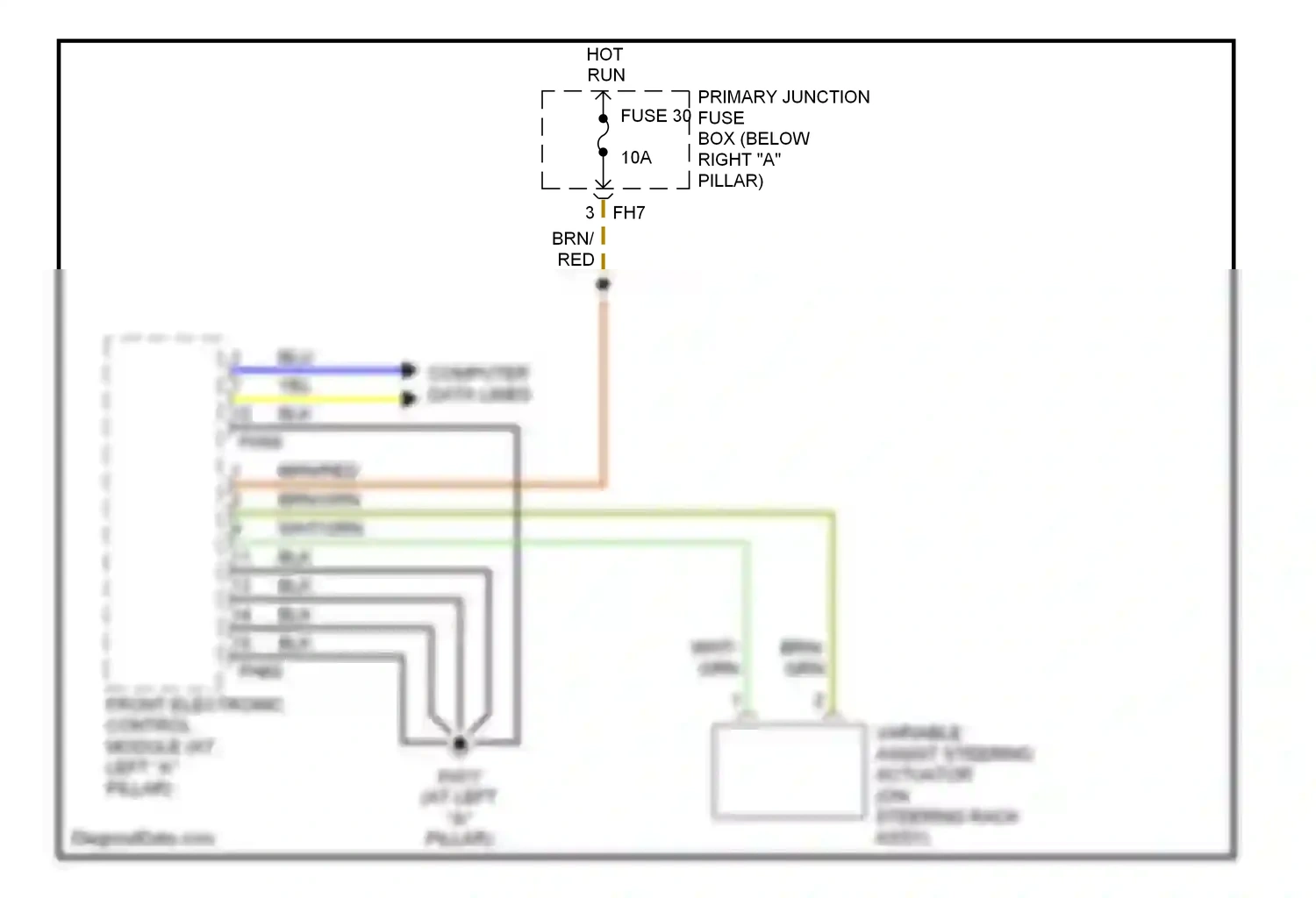 Jaguar S-type I facelift (2004-2008) computer data lines wiring diagram  (1 of 1)