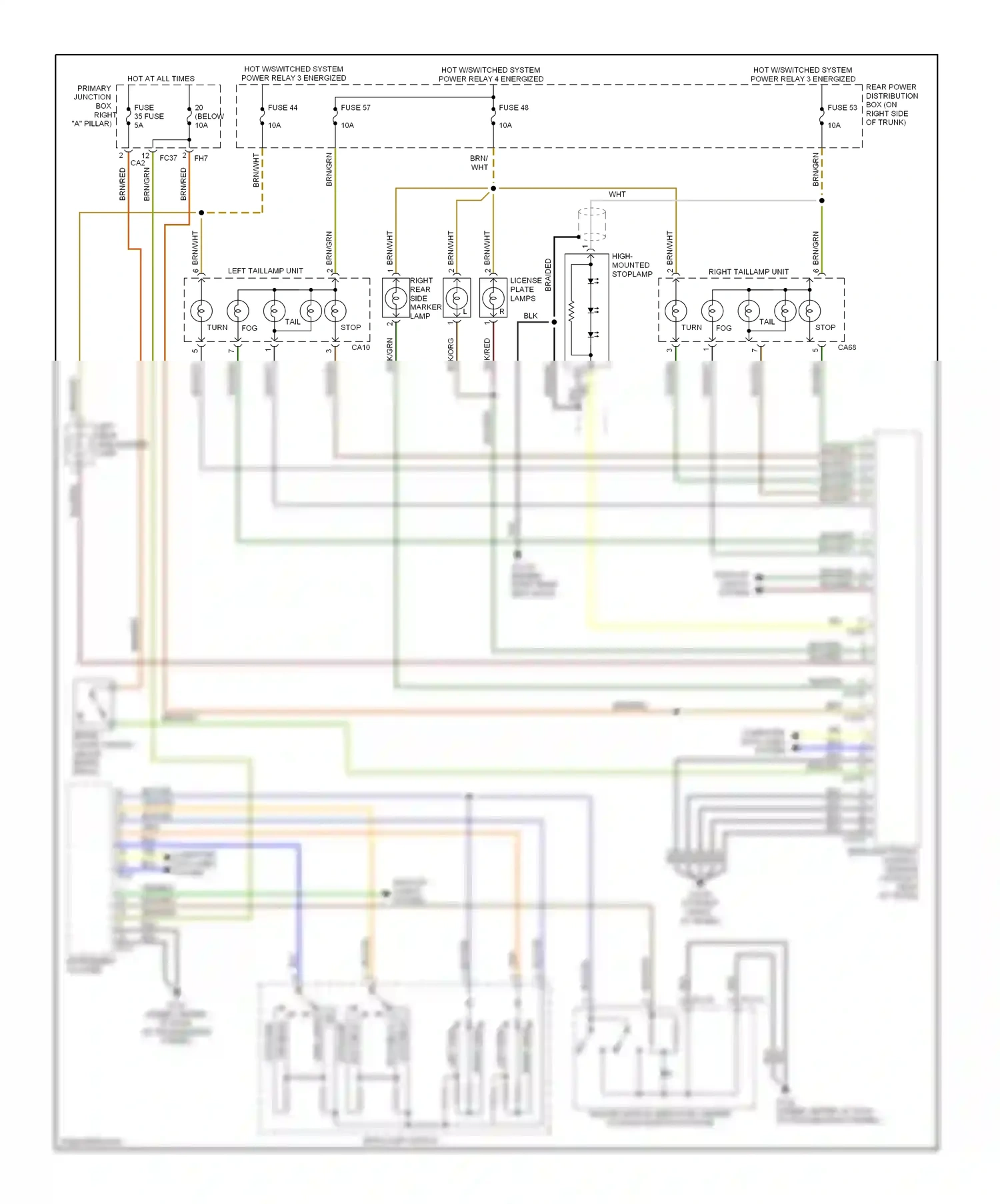 Jaguar S-type I facelift (2004-2008) exit delay 3 wiring diagram  (1 of 5)