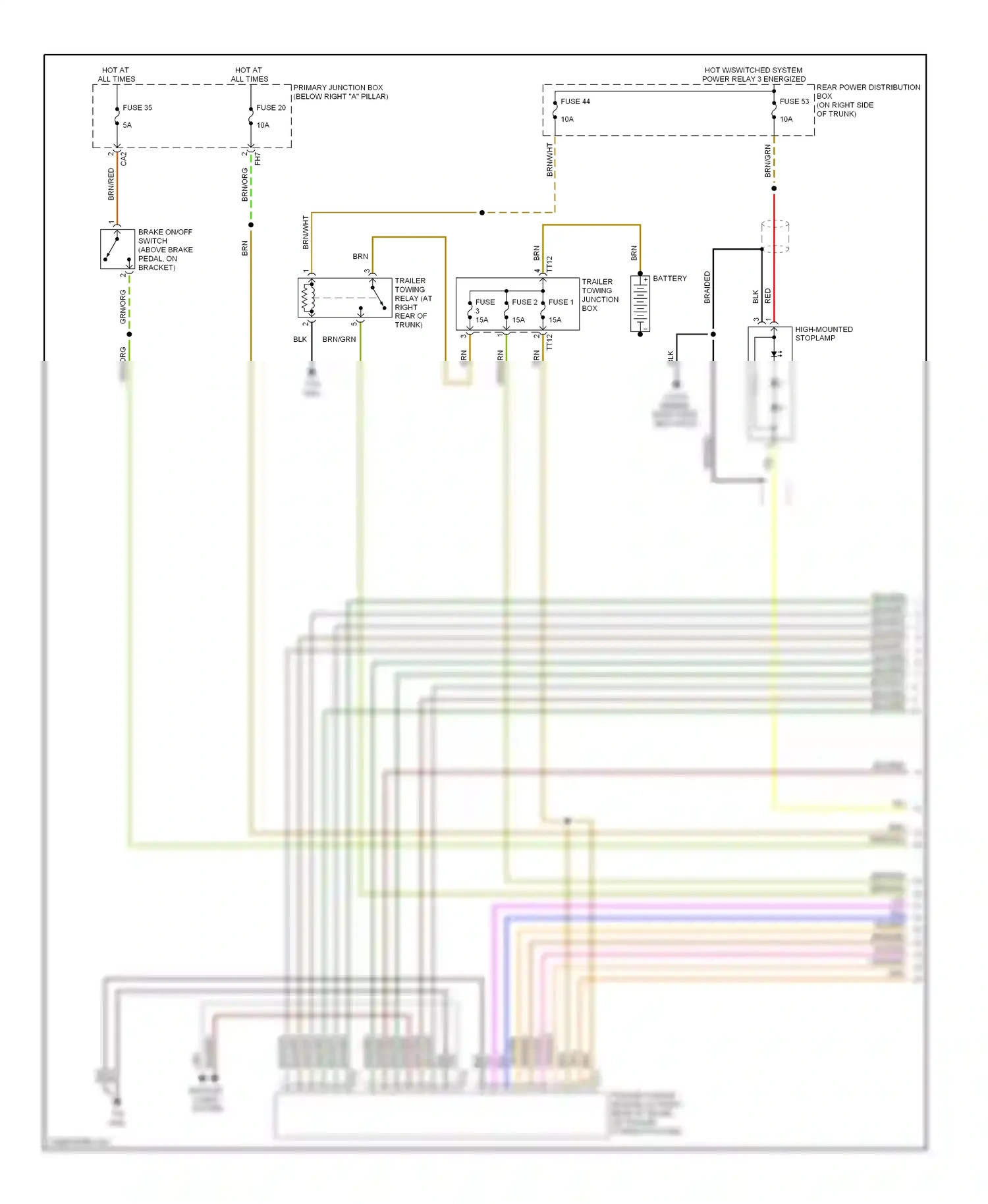 Jaguar S-type I facelift (2004-2008) red wiring diagram  (24 of 56)