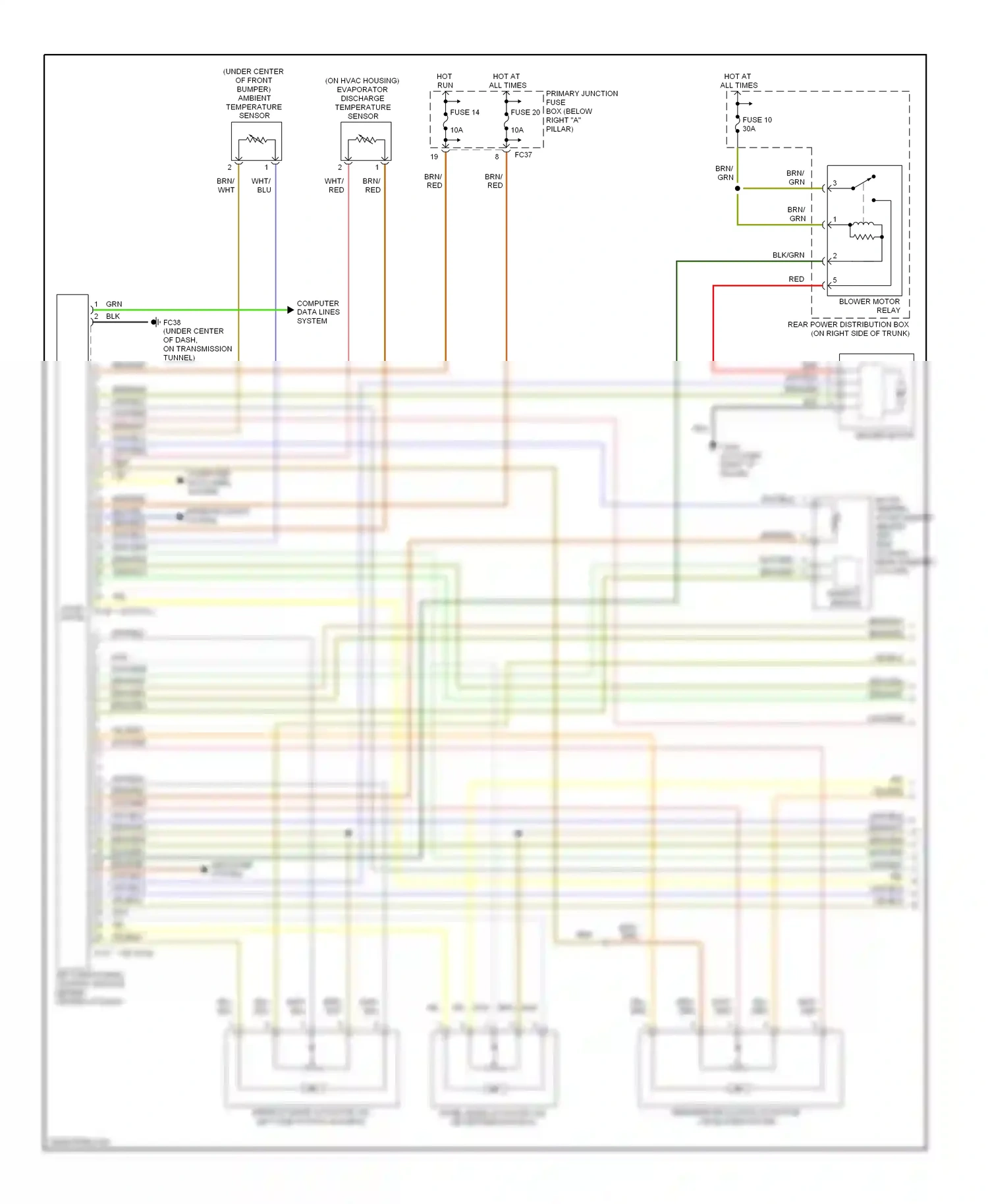 Jaguar S-type I facelift (2004-2008) solid state wiring diagram  (1 of 3)