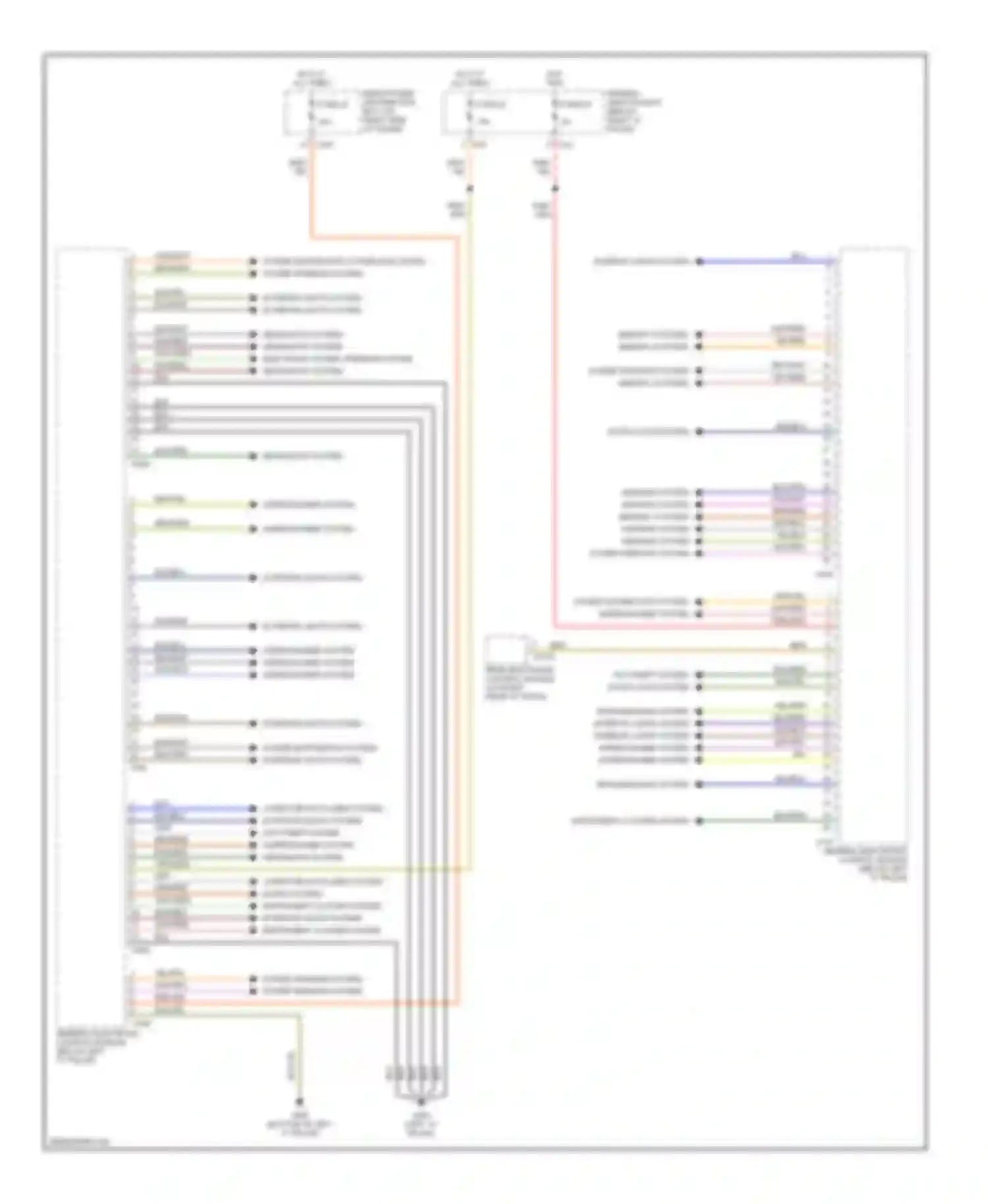 S-type Jaguar I (1998-2004): Body control modules circuit (1 of 2)