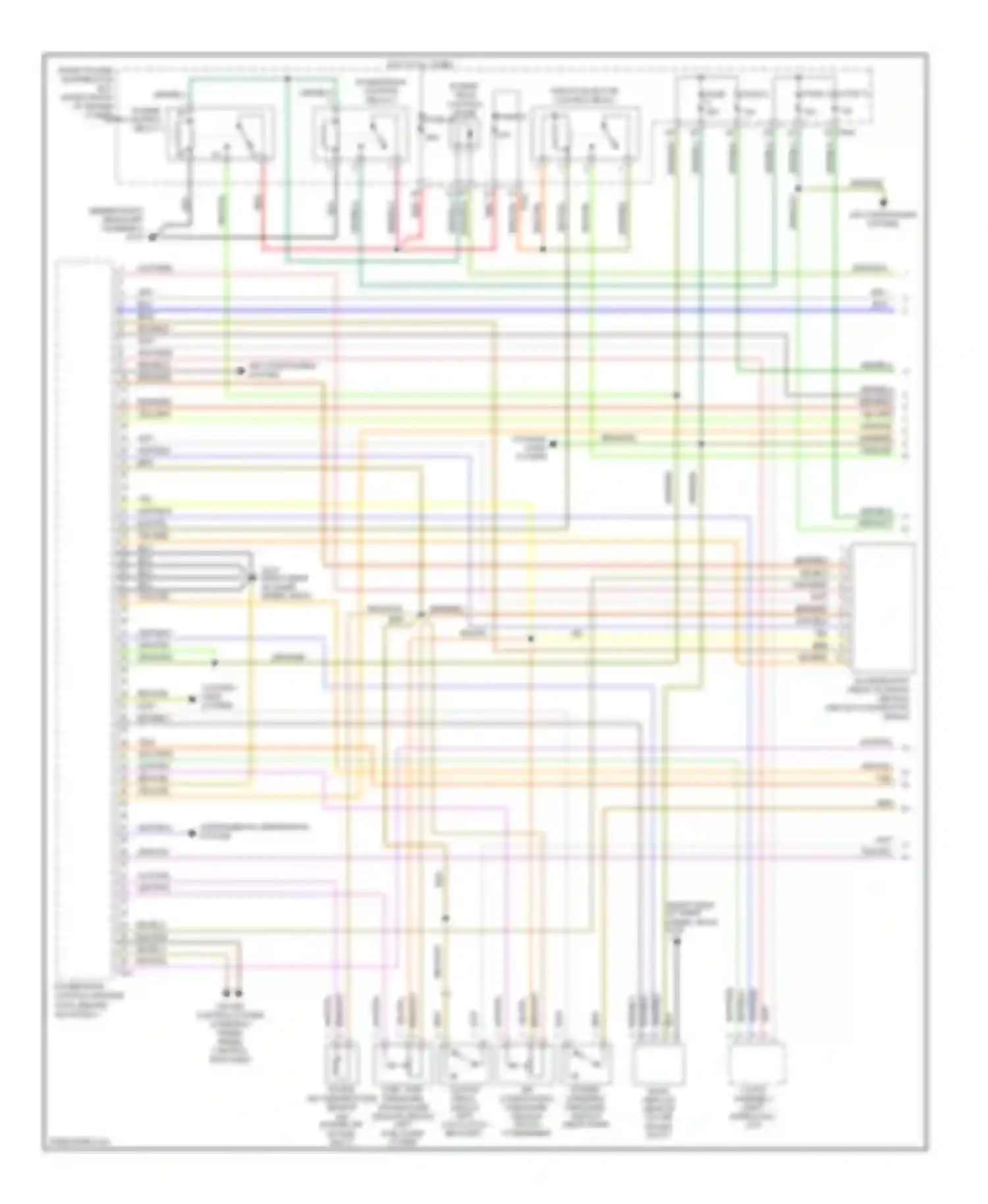 S-type Jaguar I (1998-2004): Wiring diagram engine performance 3.0l (1 of 4)