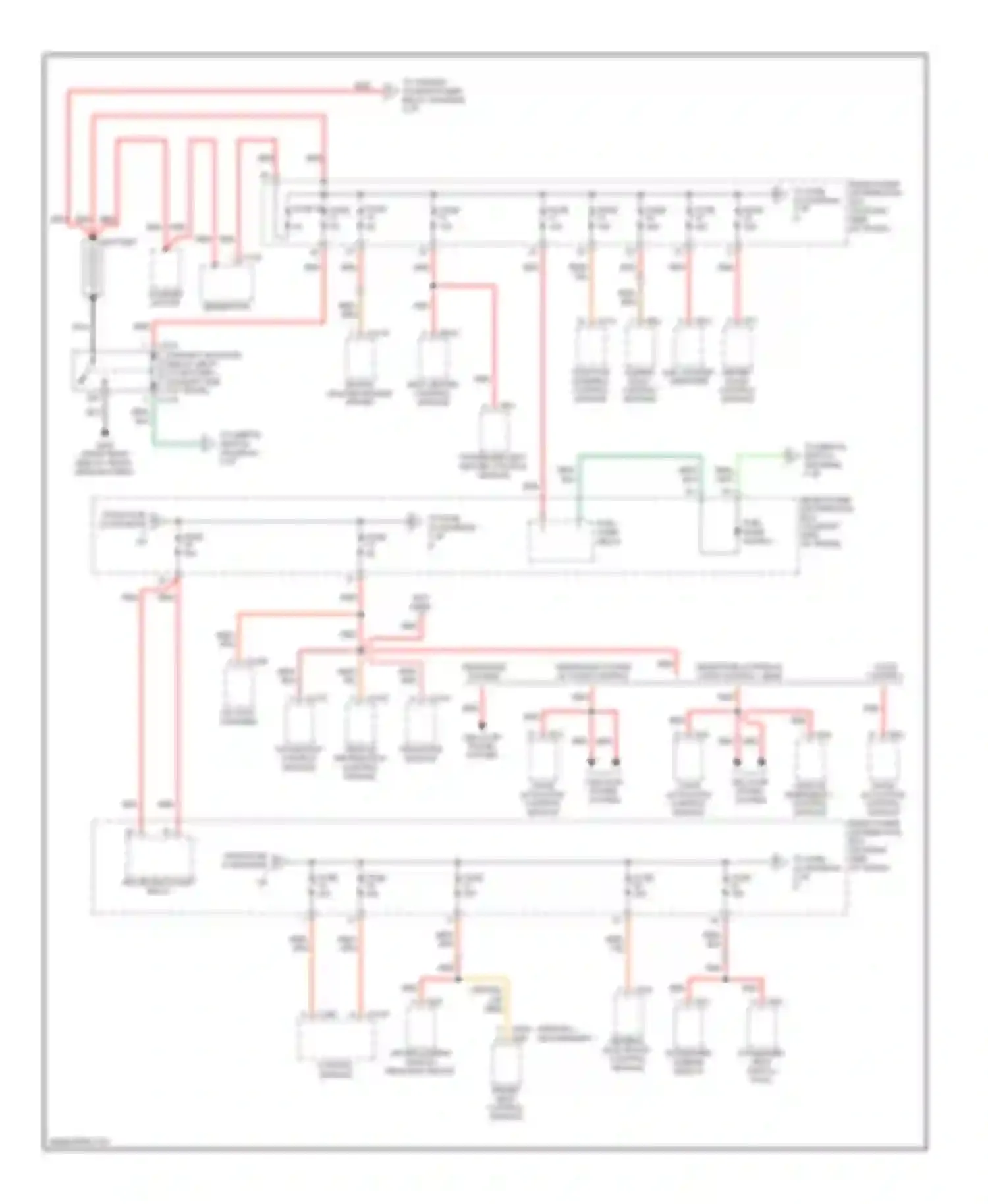 S-type Jaguar I (1998-2004): Power distribution circuit (1 of 8)