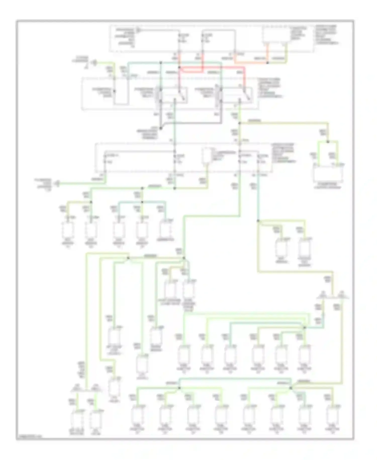 S-type Jaguar I (1998-2004): Power distribution circuit (4 of 8)