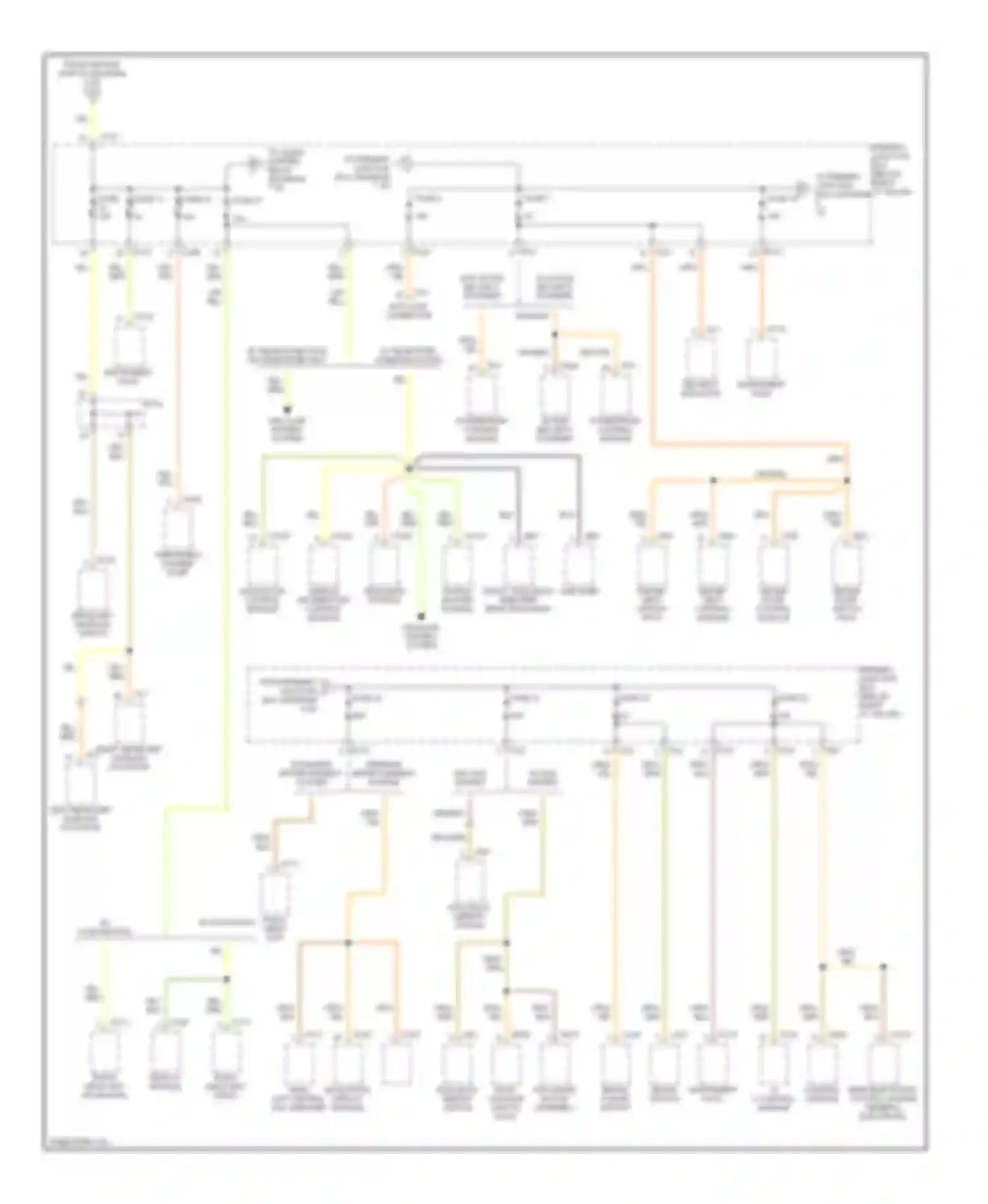 S-type Jaguar I (1998-2004): Power distribution circuit (6 of 8)