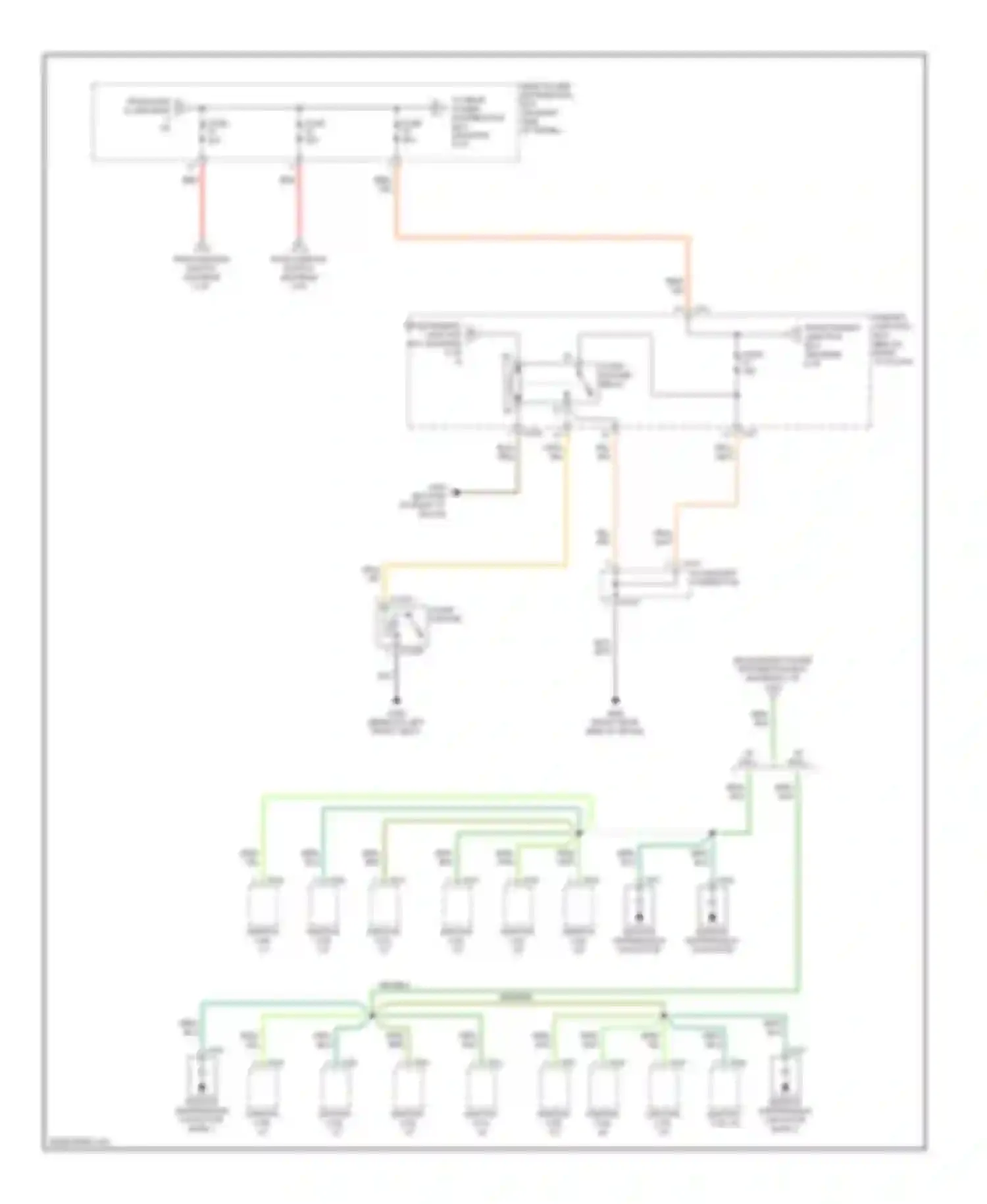 S-type Jaguar I (1998-2004): Power distribution circuit (7 of 8)