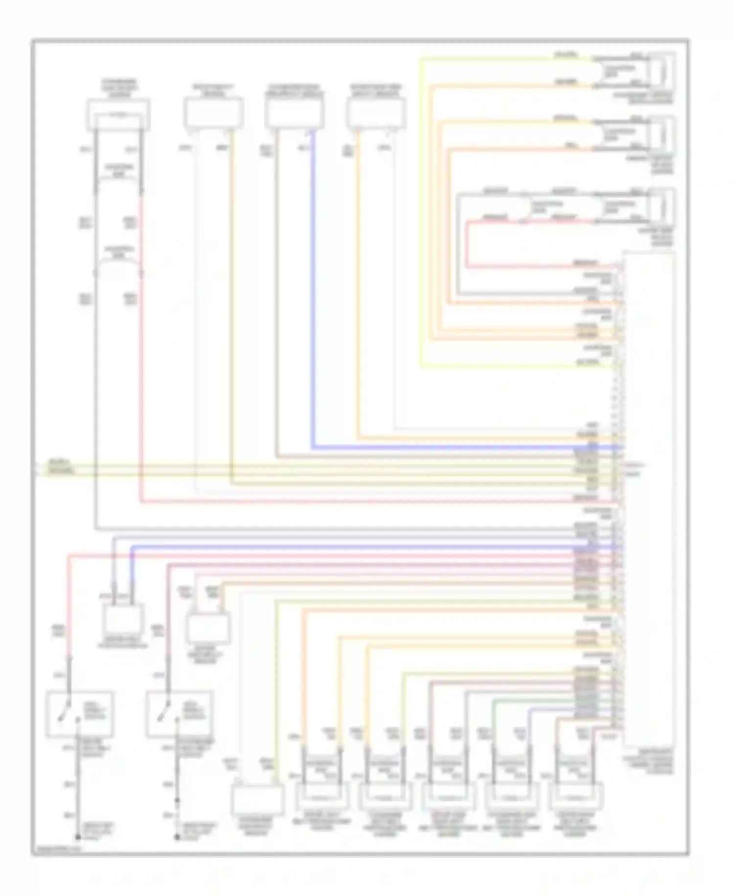 S-type Jaguar I (1998-2004): Supplemental restraints circuit (2 of 2)