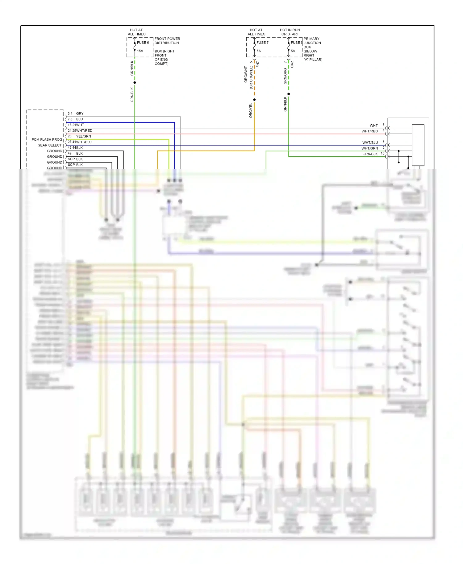 Jaguar S-type I (1998-2004) computer data lines system wiring diagram  (21 of 26)