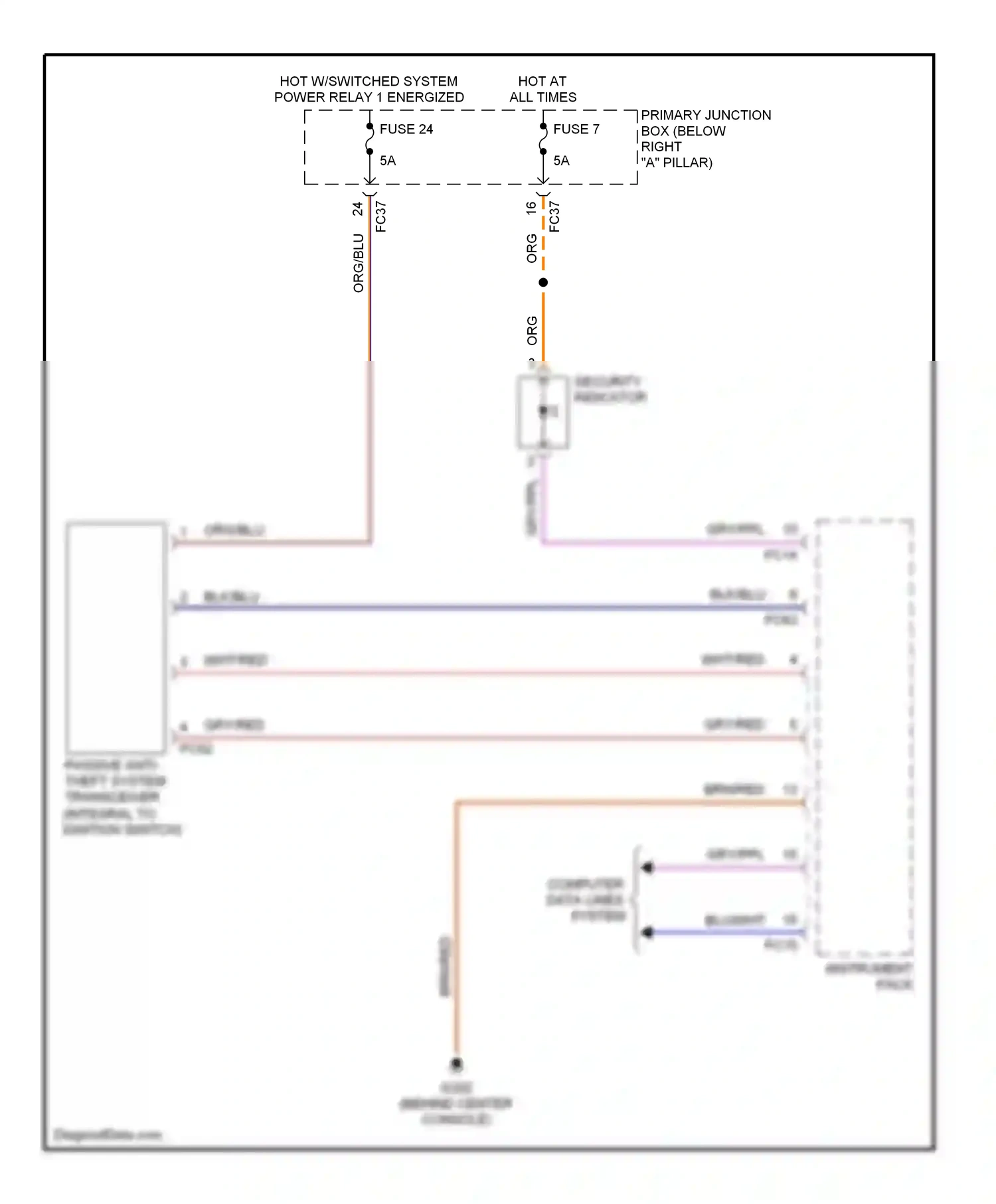 Jaguar S-type I (1998-2004) computer data lines system wiring diagram  (7 of 26)