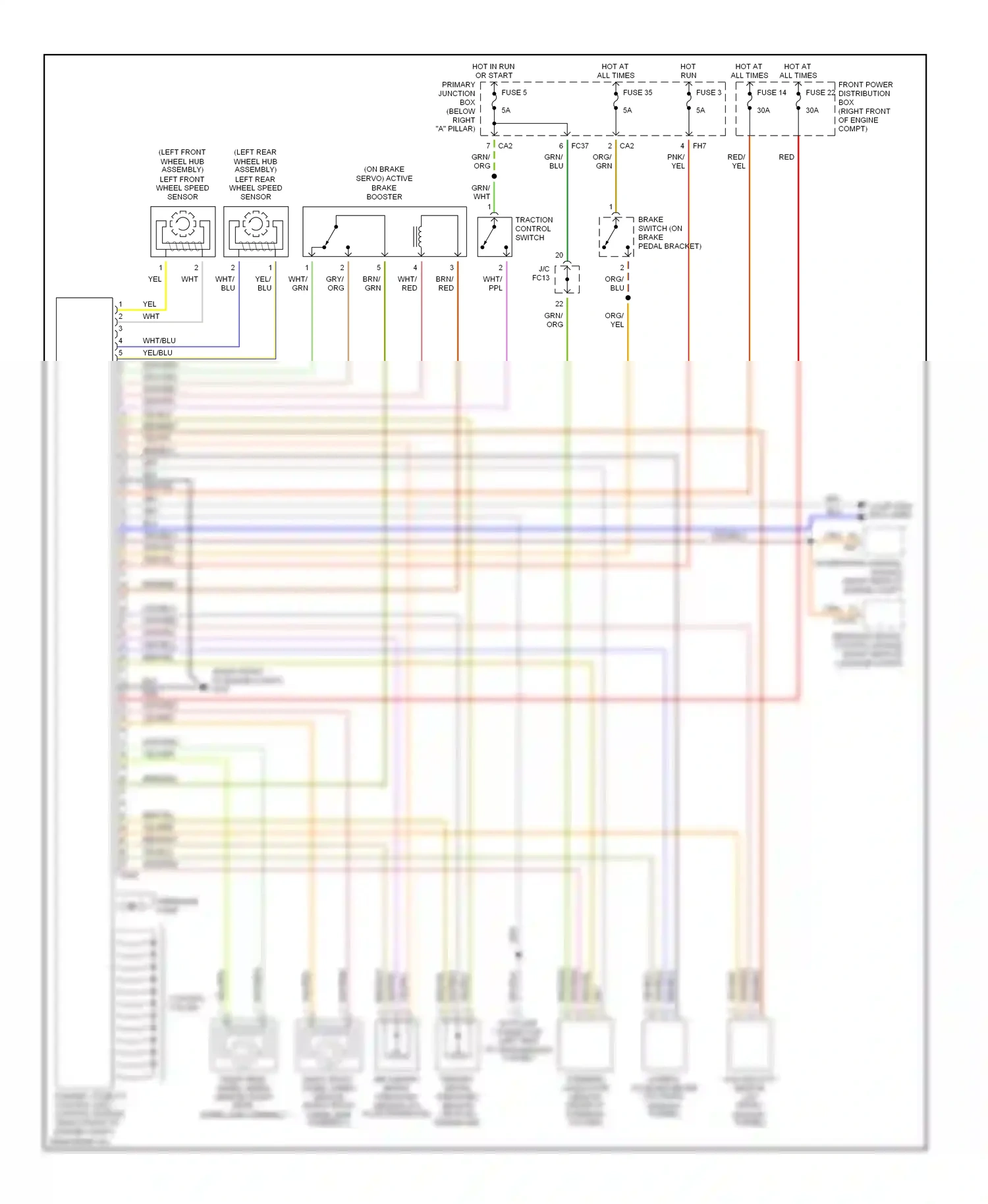 Jaguar S-type I (1998-2004) computer data lines wiring diagram  (1 of 4)
