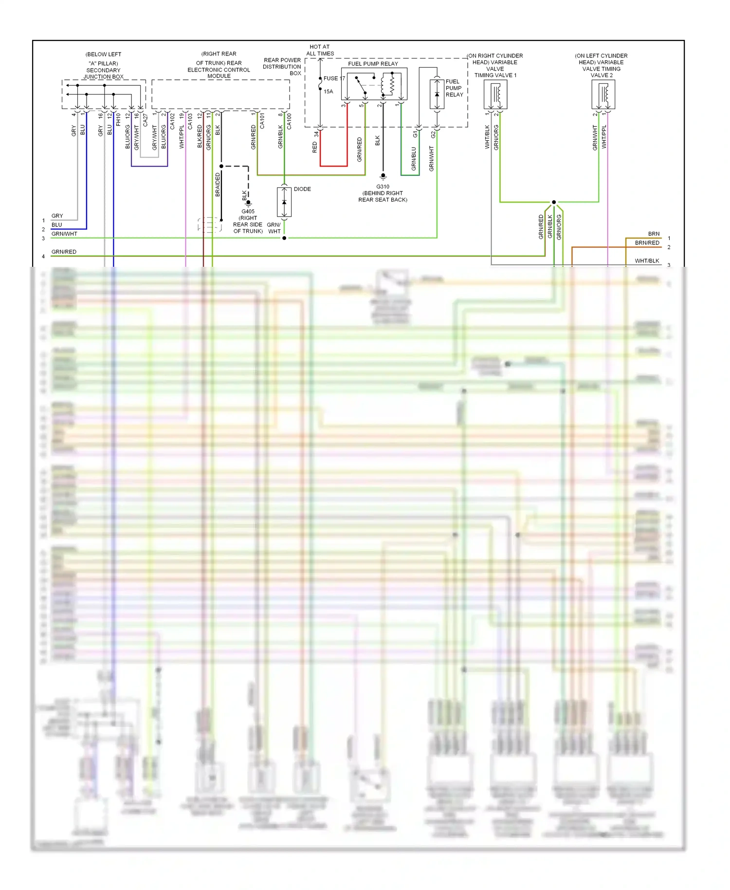 Jaguar S-type I (1998-2004) data link connector wiring diagram  (4 of 5)