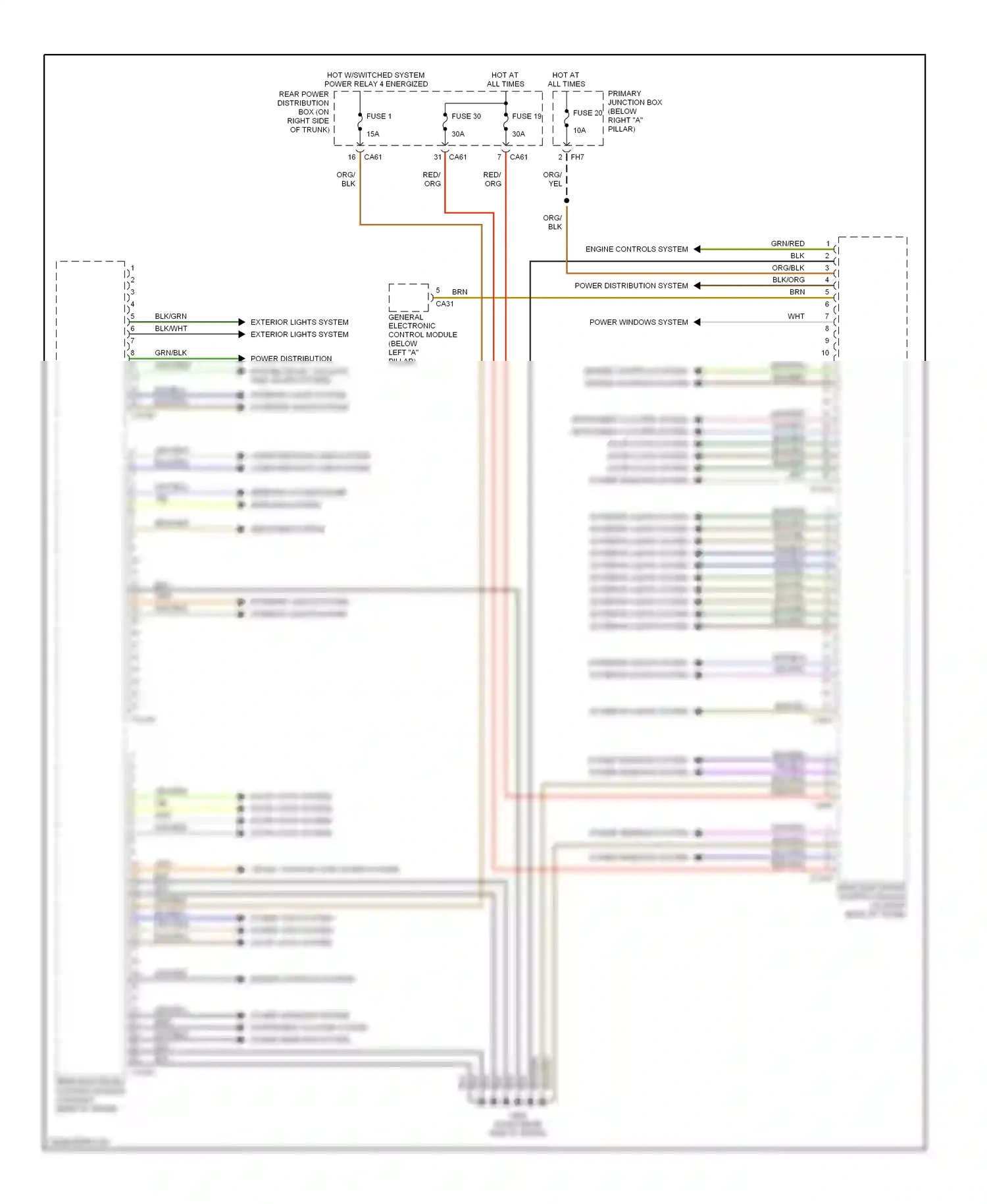 Jaguar S-type I (1998-2004) engine controls system engine controls system wiring diagram  (1 of 1)