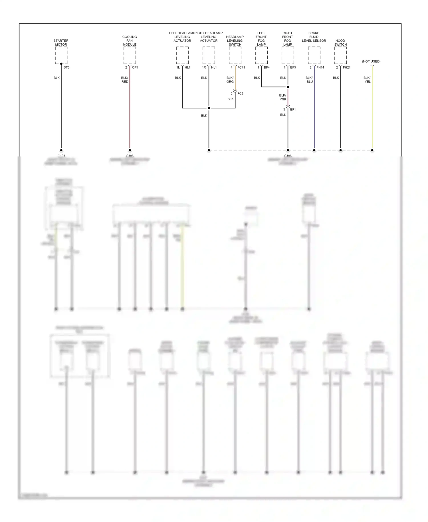 Jaguar S-type I (1998-2004) shield wiring diagram  (1 of 1)