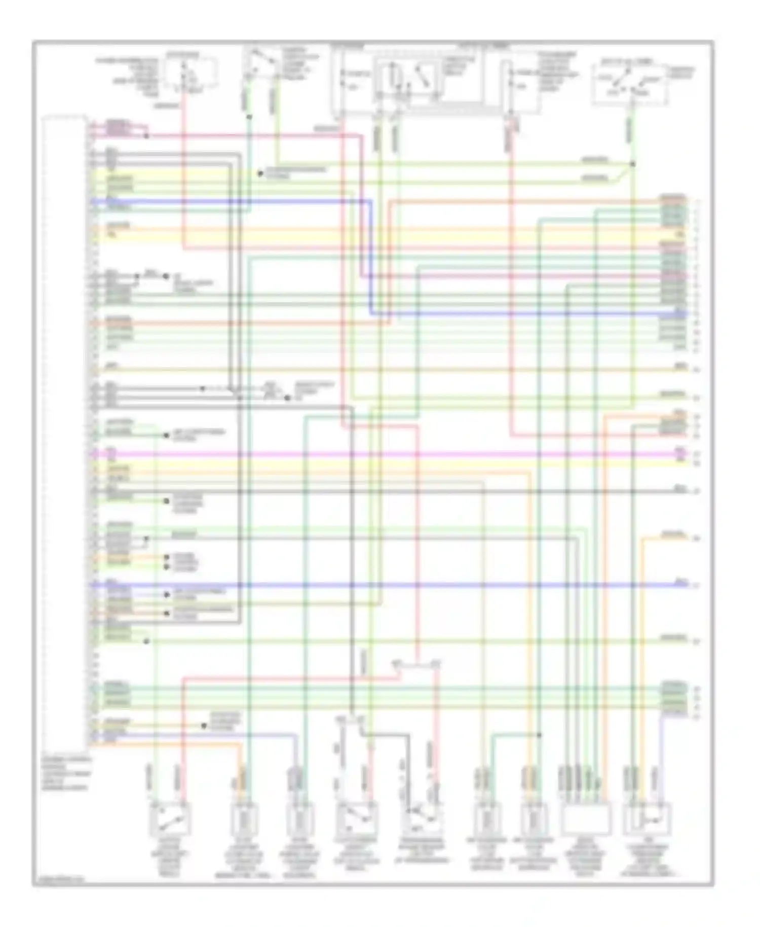 X-type Jaguar I facelift (2008-2009): Wiring diagram engine performance 3.0l (1 of 4)