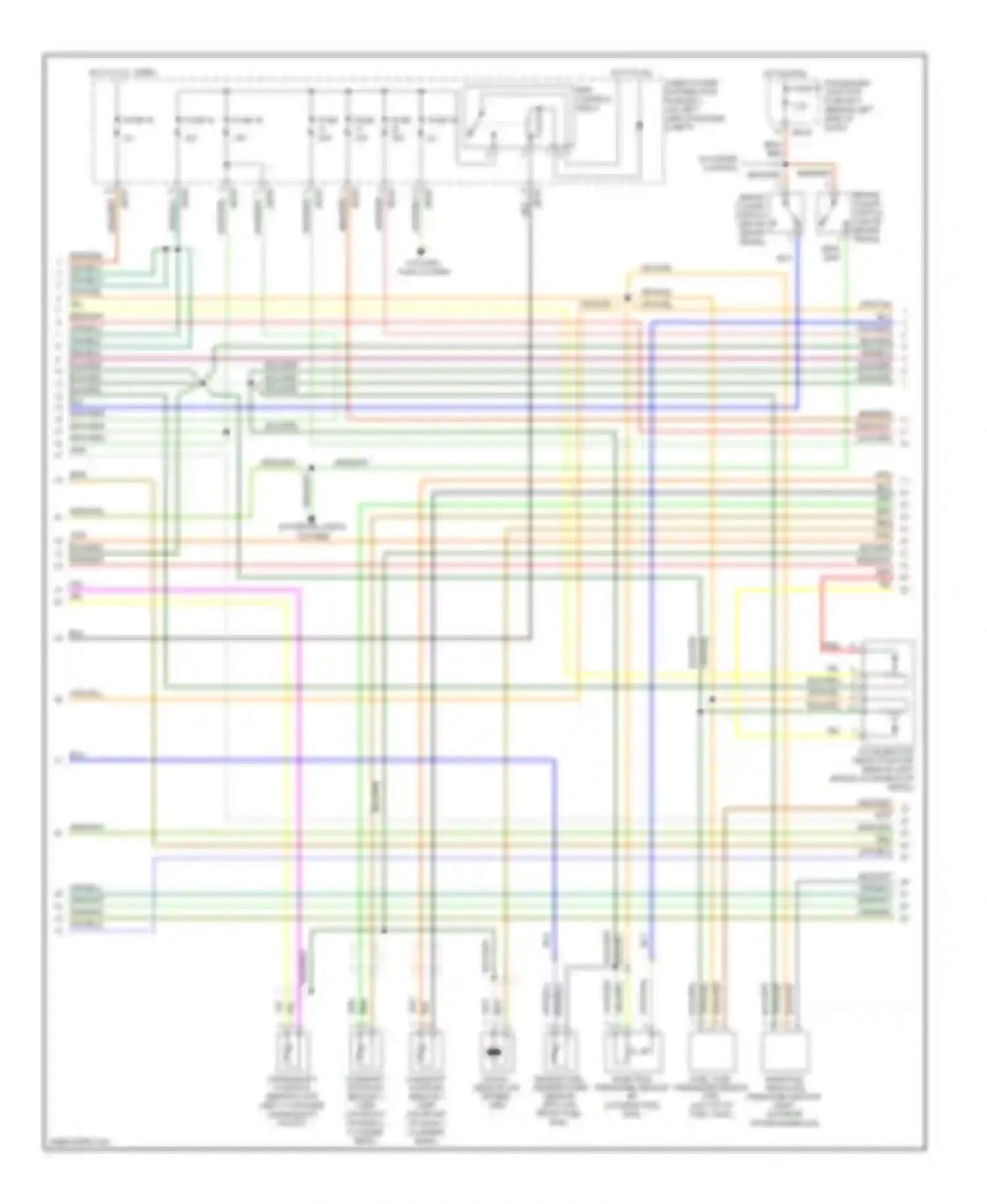 X-type Jaguar I facelift (2008-2009): Wiring diagram engine performance 3.0l (2 of 4)