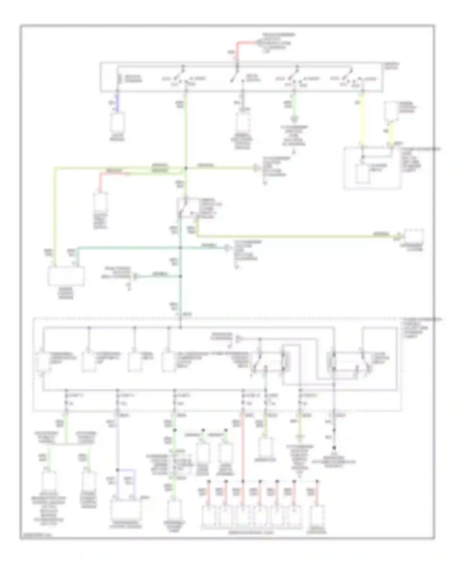 X-type Jaguar I facelift (2008-2009): Power distribution circuit (3 of 5)