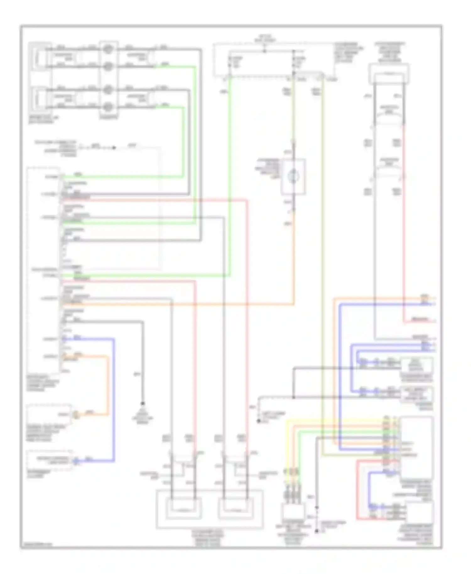 X-type Jaguar I facelift (2008-2009): Supplemental restraints circuit (1 of 2)