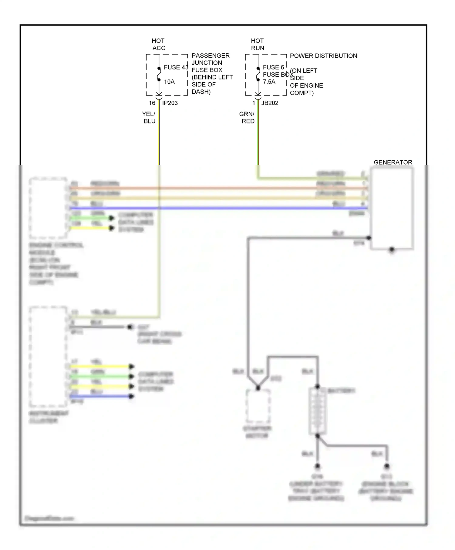 Jaguar X-type I facelift (2008-2009) computer data lines system wiring diagram  (32 of 39)