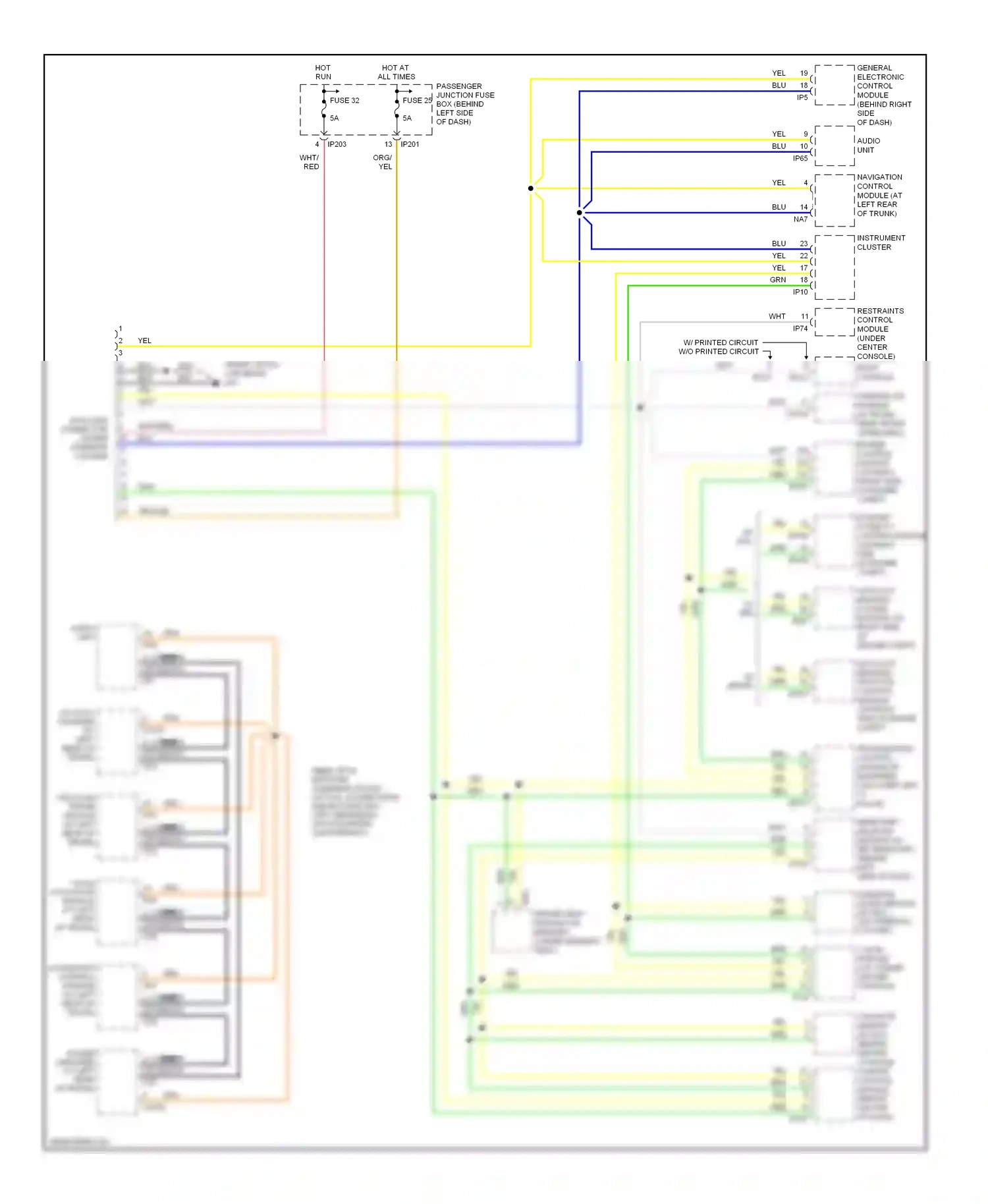 Jaguar X-type I facelift (2008-2009) engine compt) wiring diagram  (1 of 1)