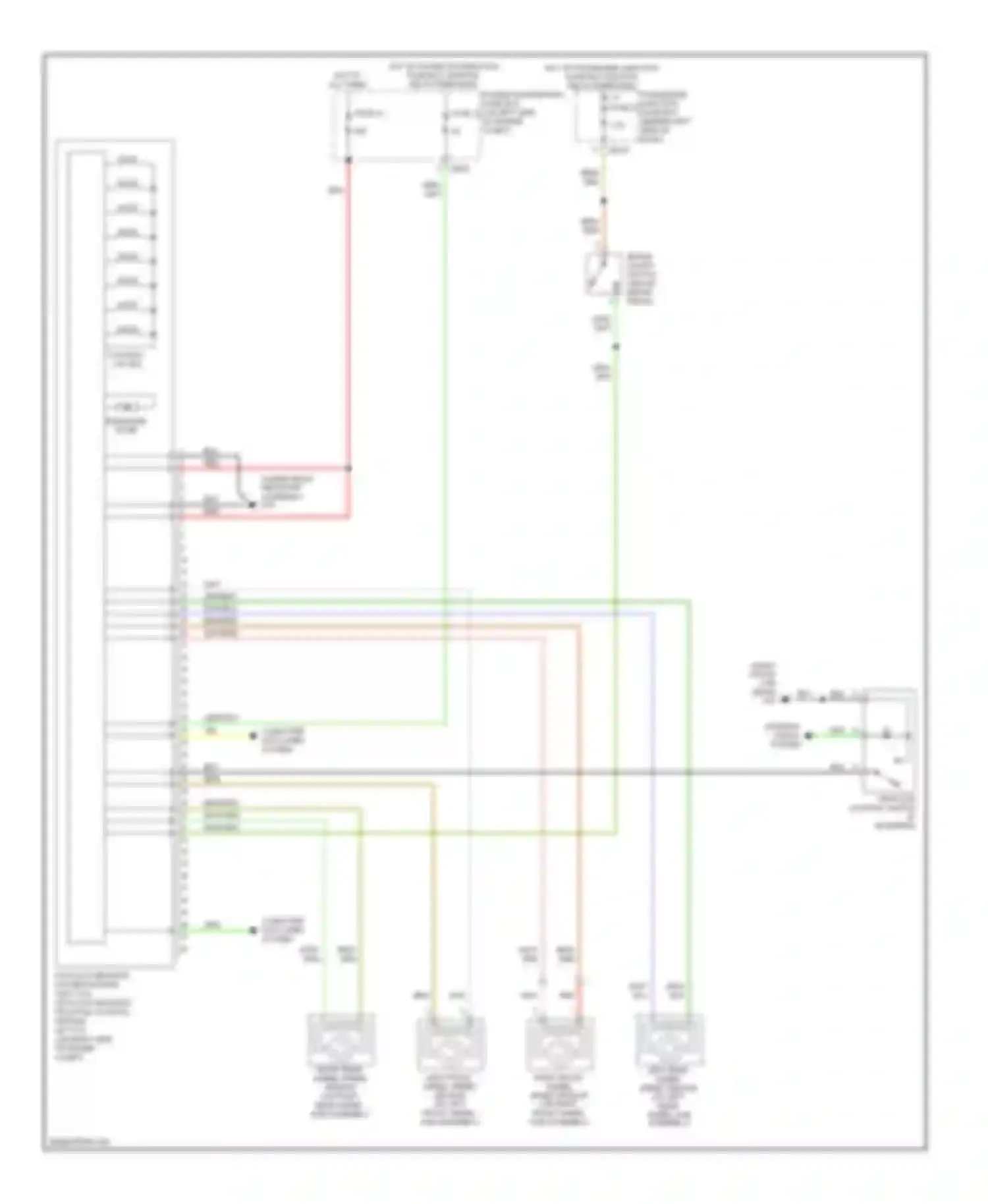 X-type Jaguar I (2001-2009): Anti-lock brakes circuit, without dynamic stability control