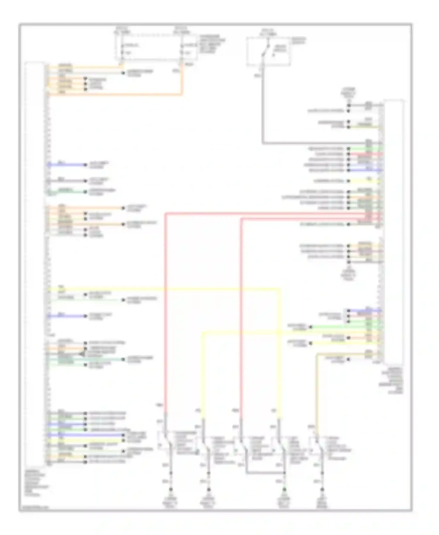 X-type Jaguar I (2001-2009): Body control modules circuit
