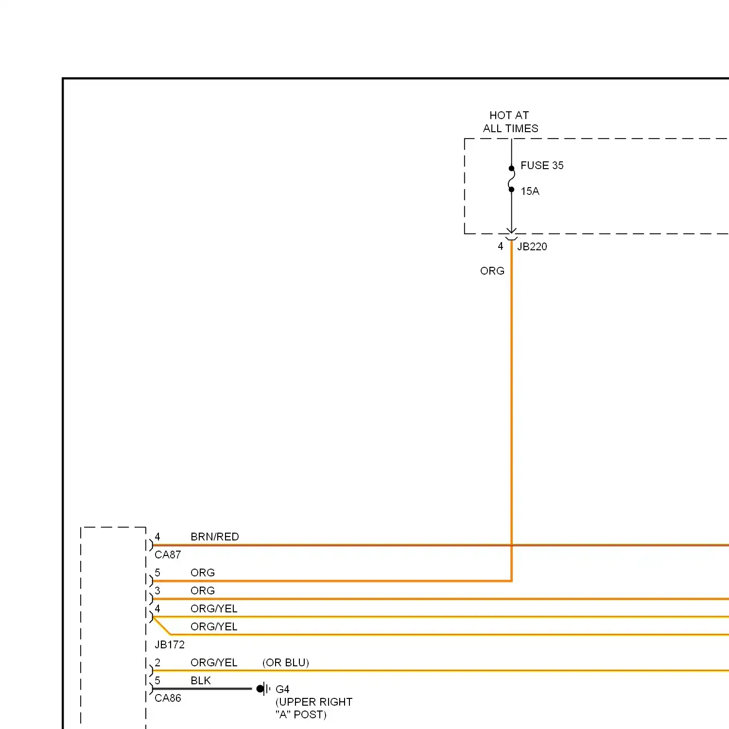 Exterior lamps circuit, without trailer tow (1 of 2)