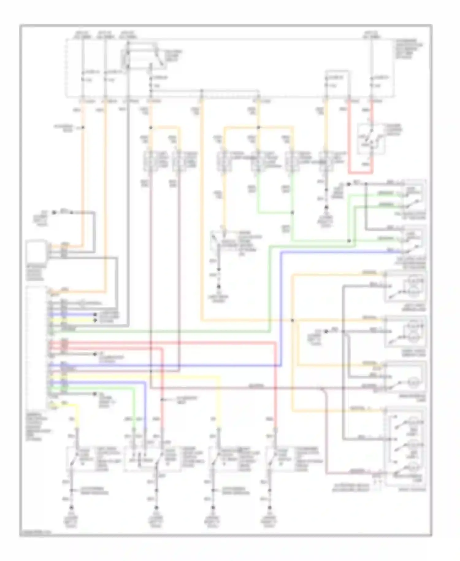 X-type Jaguar I (2001-2009): Courtesy lamps circuit