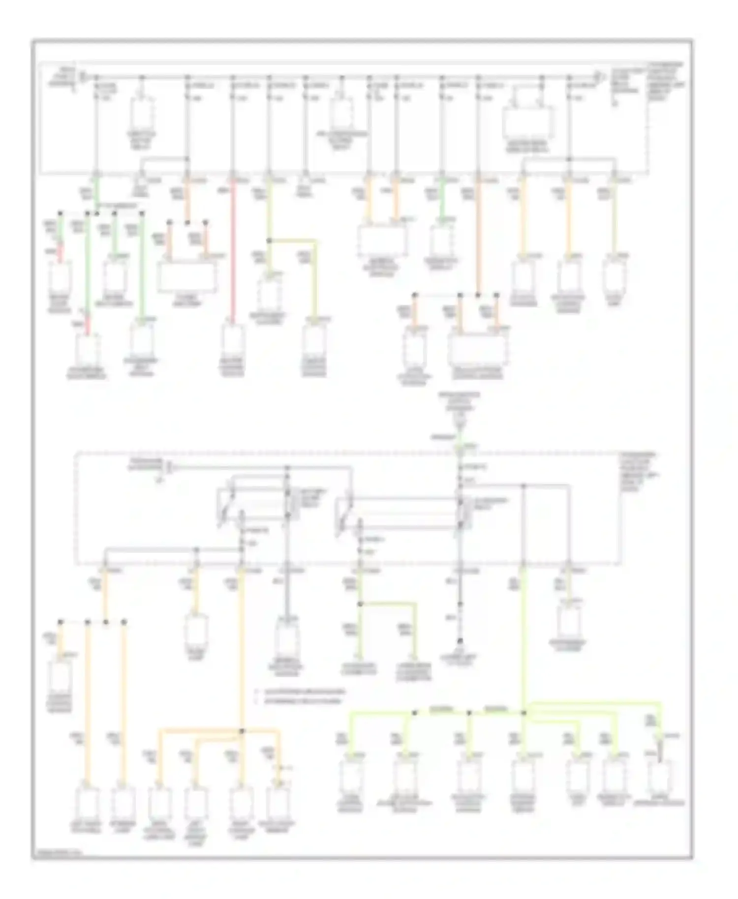 X-type Jaguar I (2001-2009): Power distribution circuit (2 of 5)