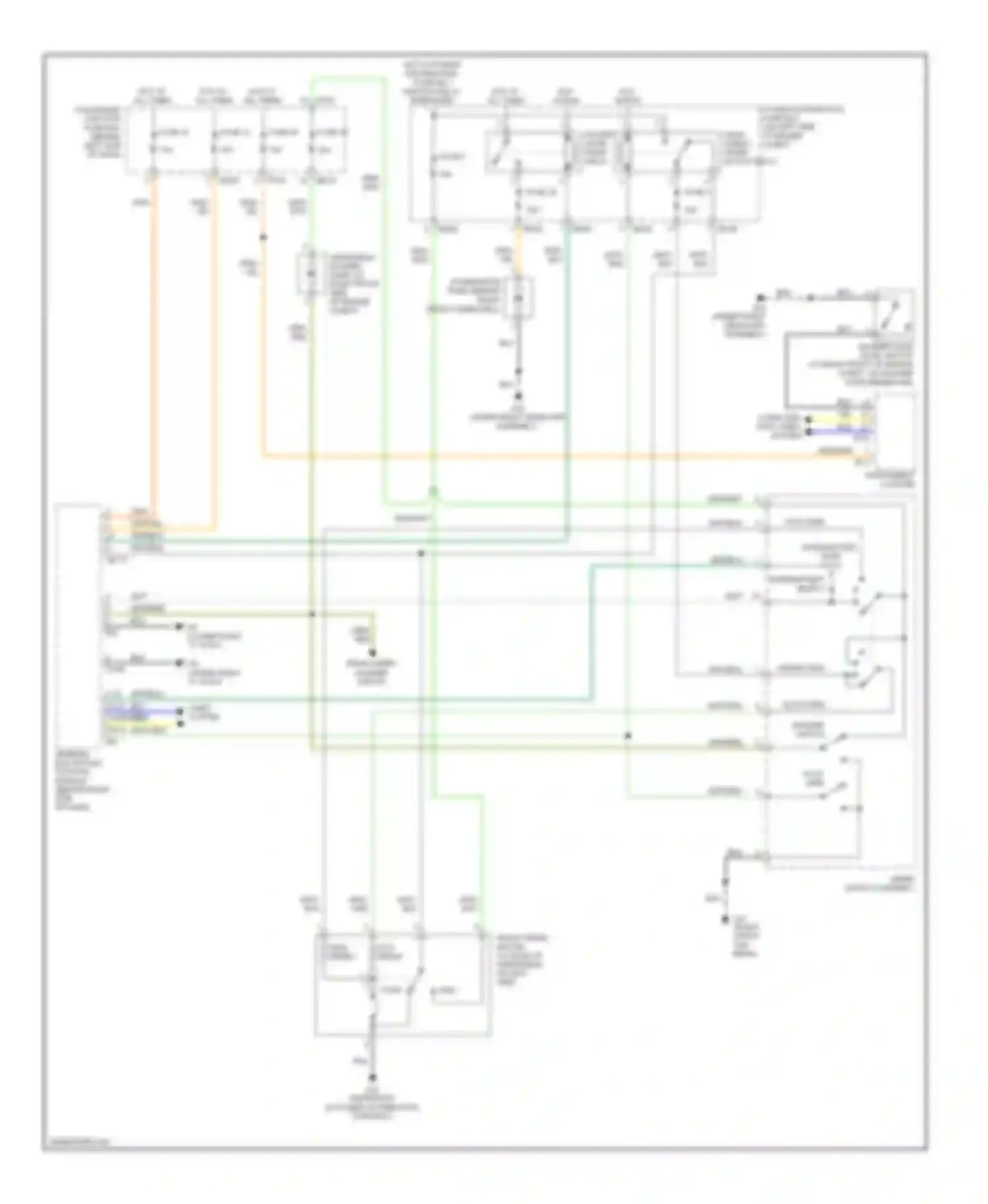 X-type Jaguar I (2001-2009): Front wiper/washer circuit, without rain sensor